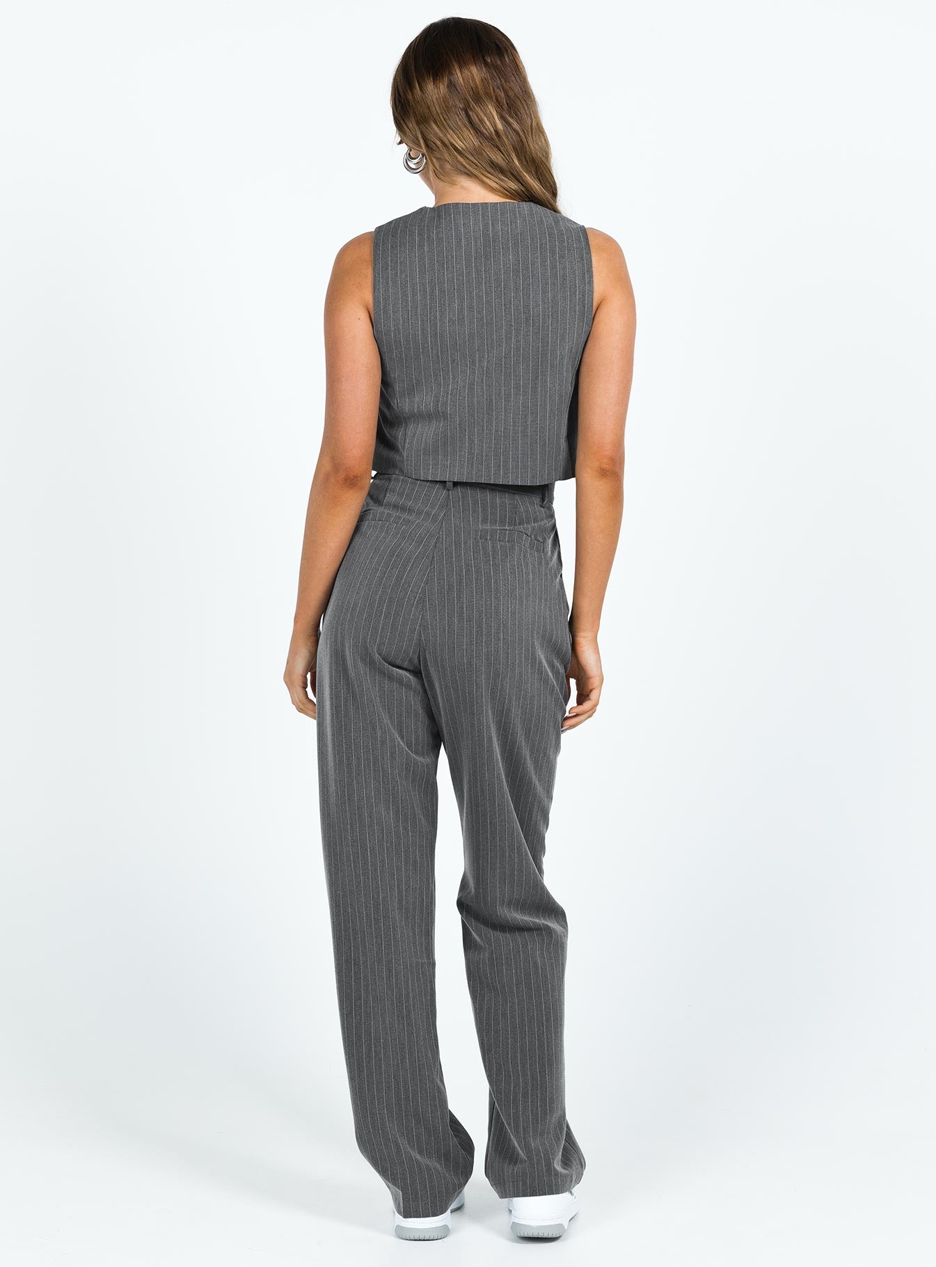 Purley Pinstripe Pants Grey Footlocker Pictures Cheap Online