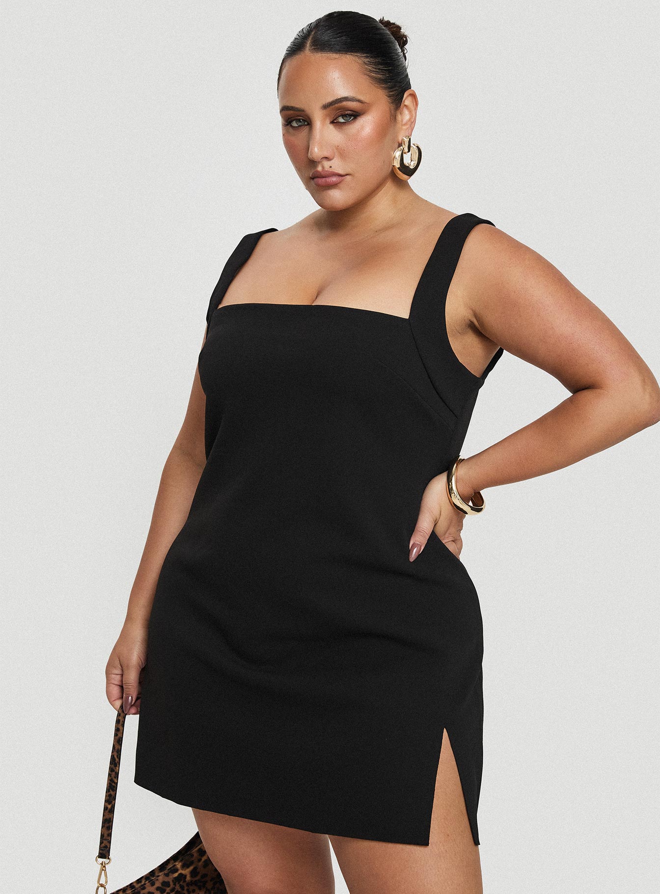 Bombshell Mini Dress Black Curve Buy Cheap Hot Sale