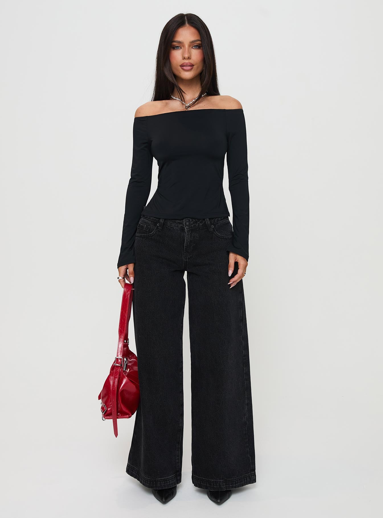 Maestro Off The Shoulder Top Black Cheap Sale Discounts