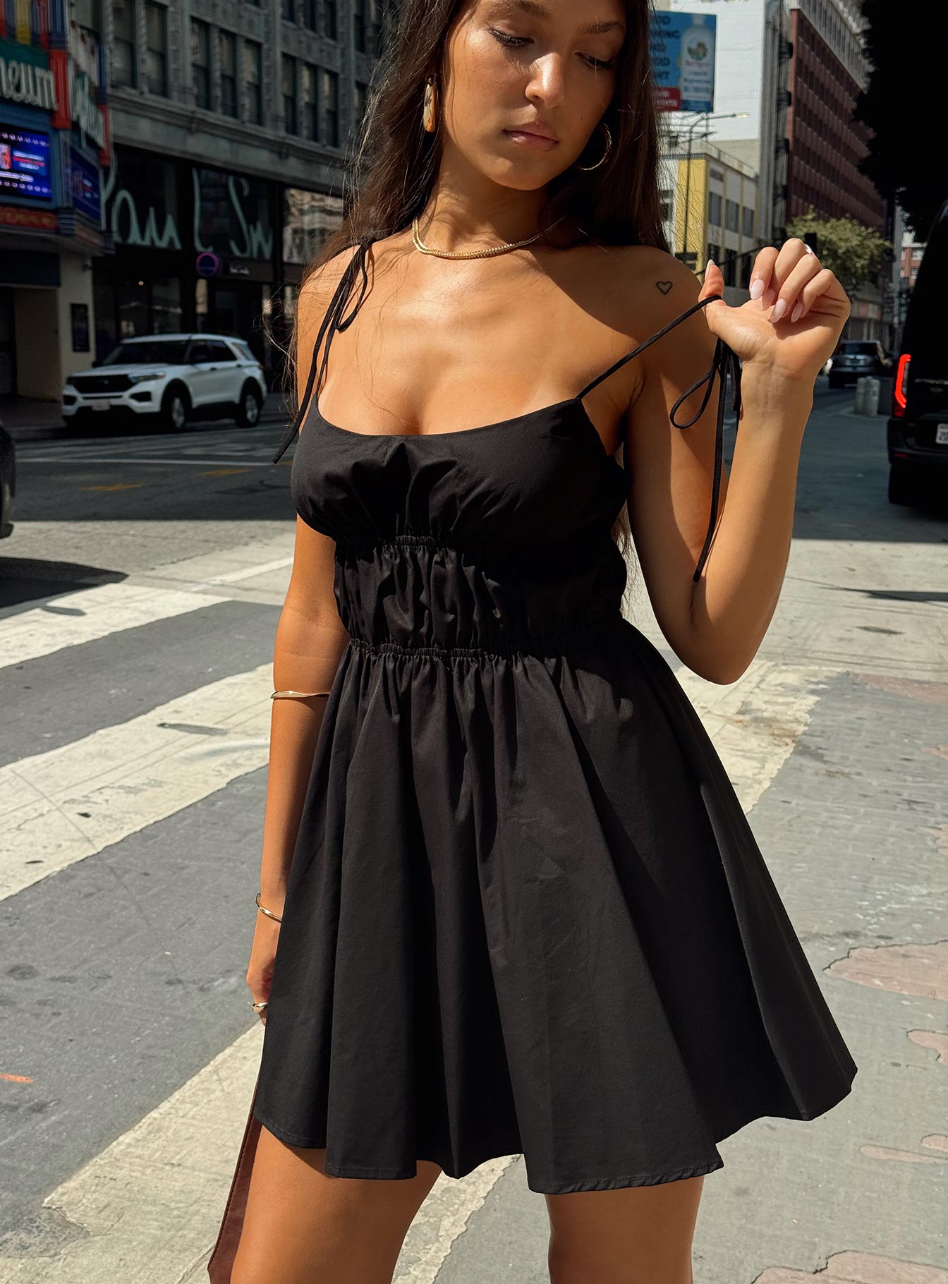 Jacksonne Mini Dress Black Manchester Sale Online