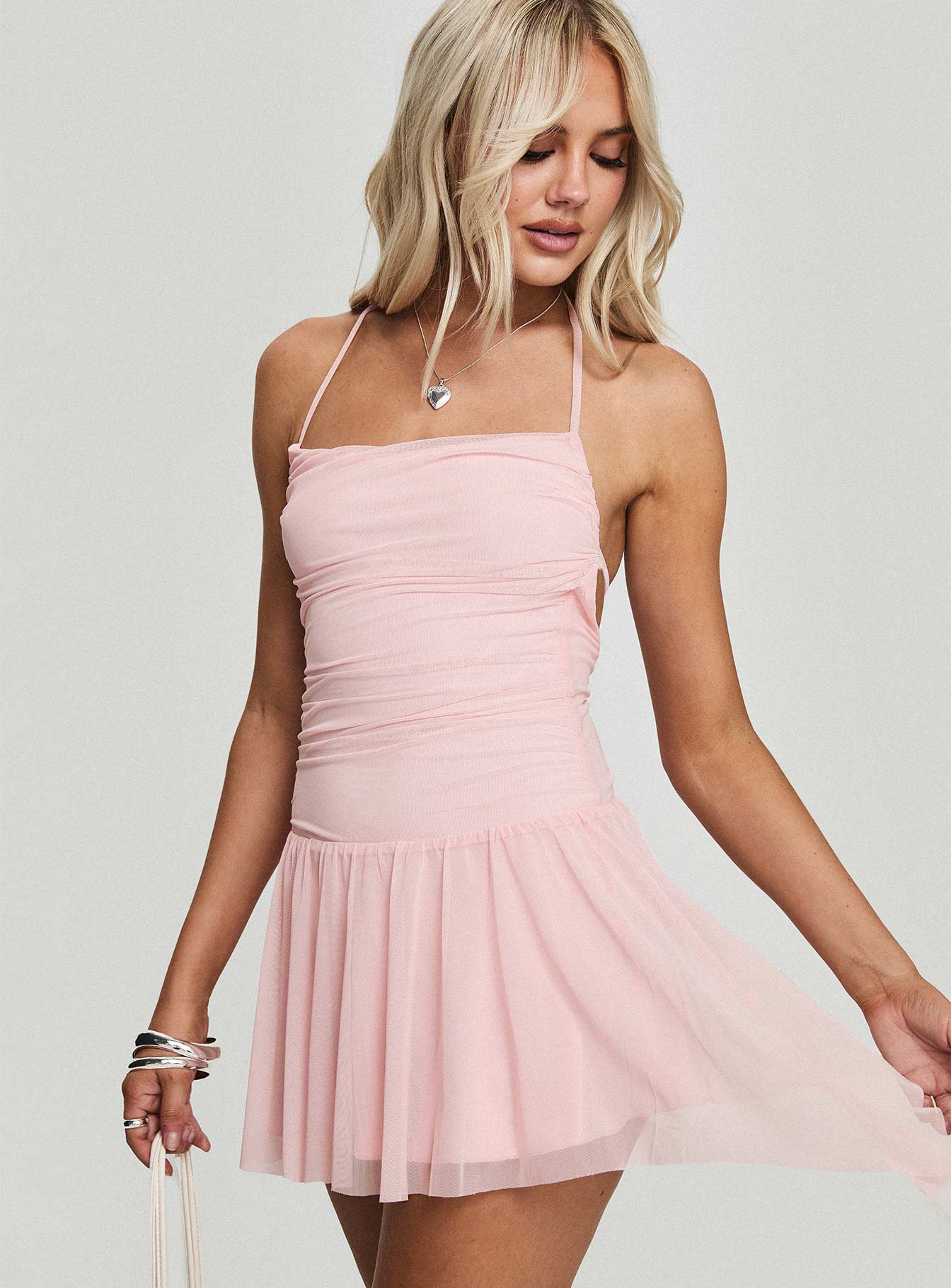 Helion Mini Dress Pink Cheapest Online