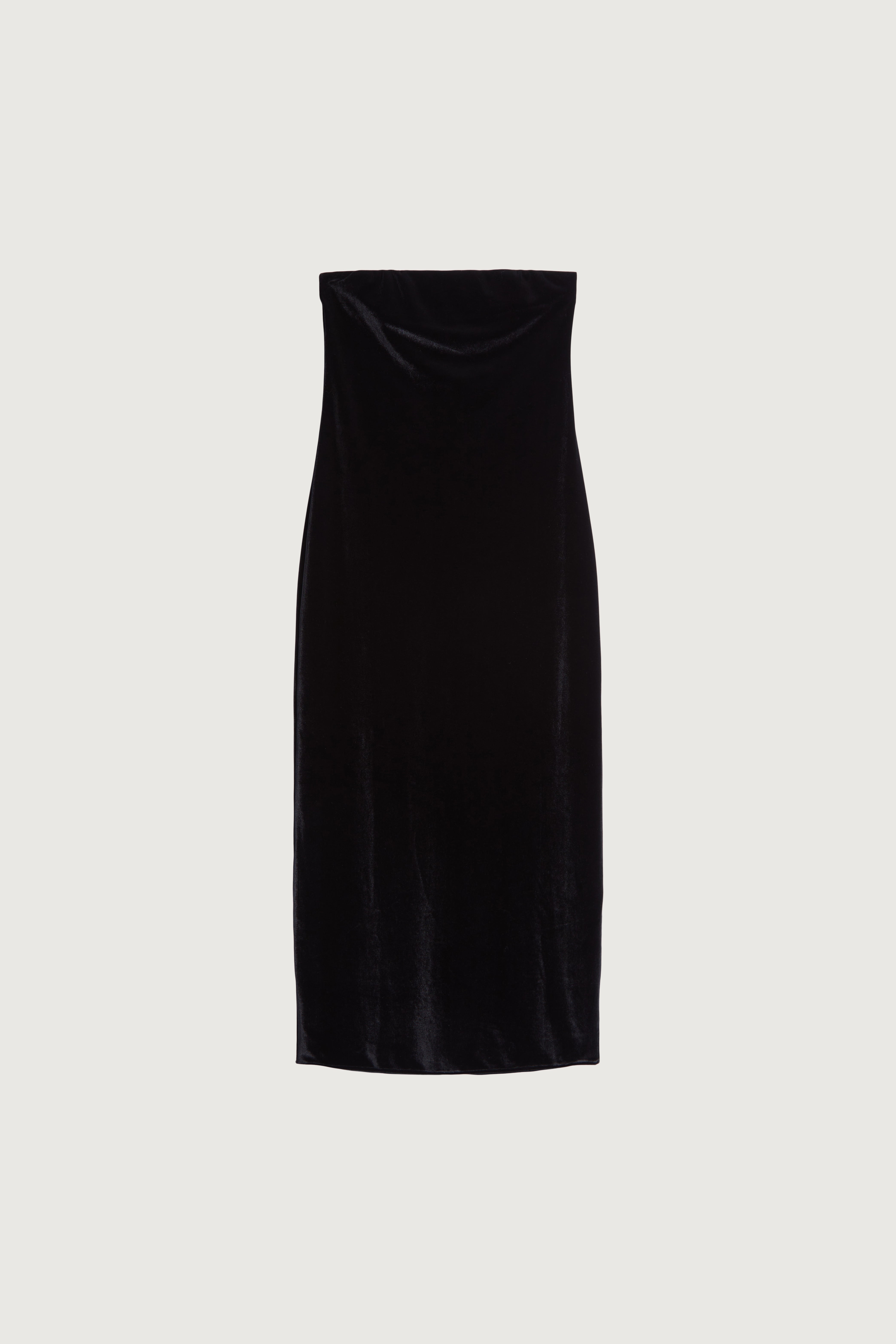 VELVET TUBE MIDI DRESS Discount Online