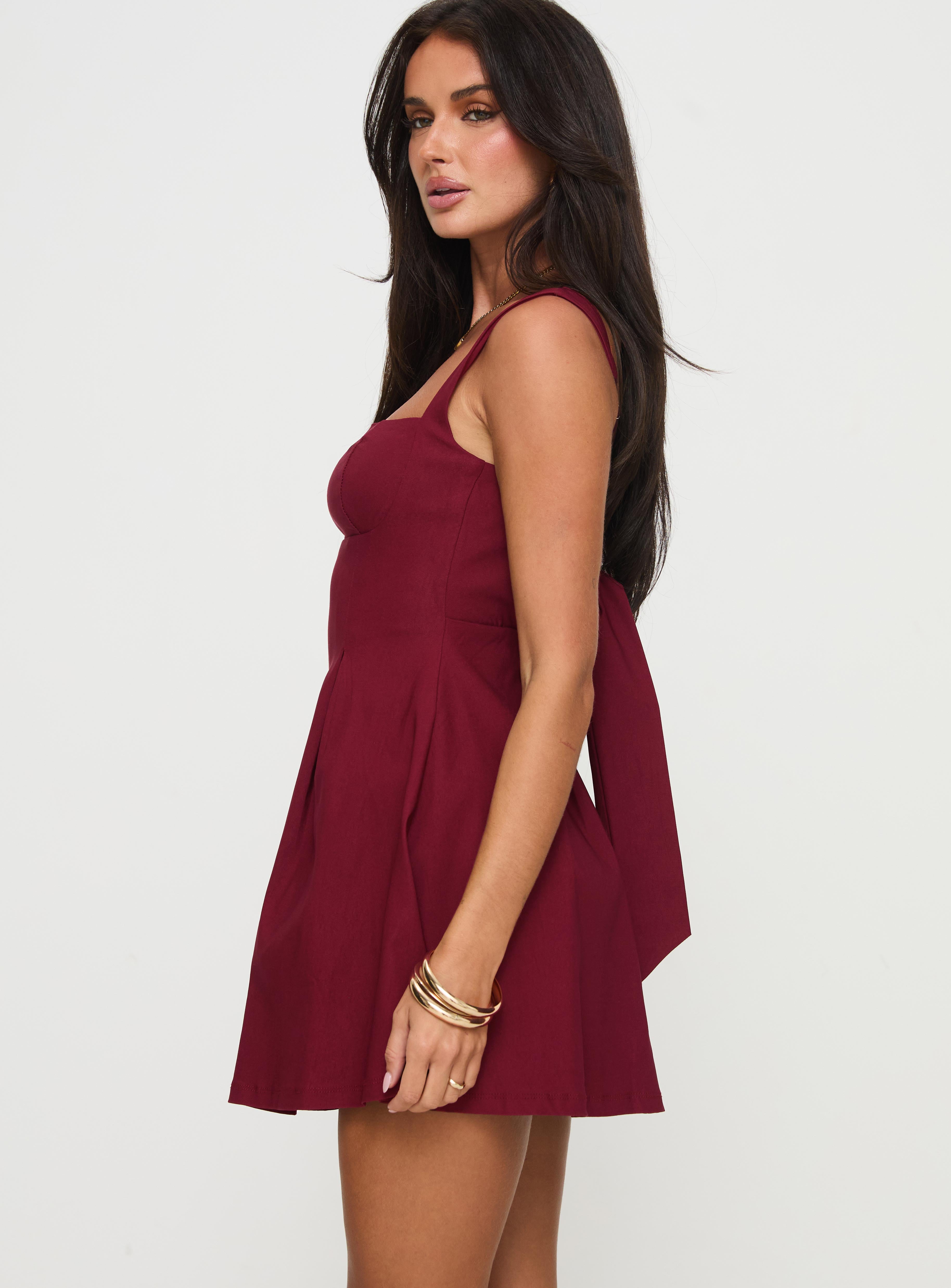 Xanthus Mini Dress Red Enjoy Online