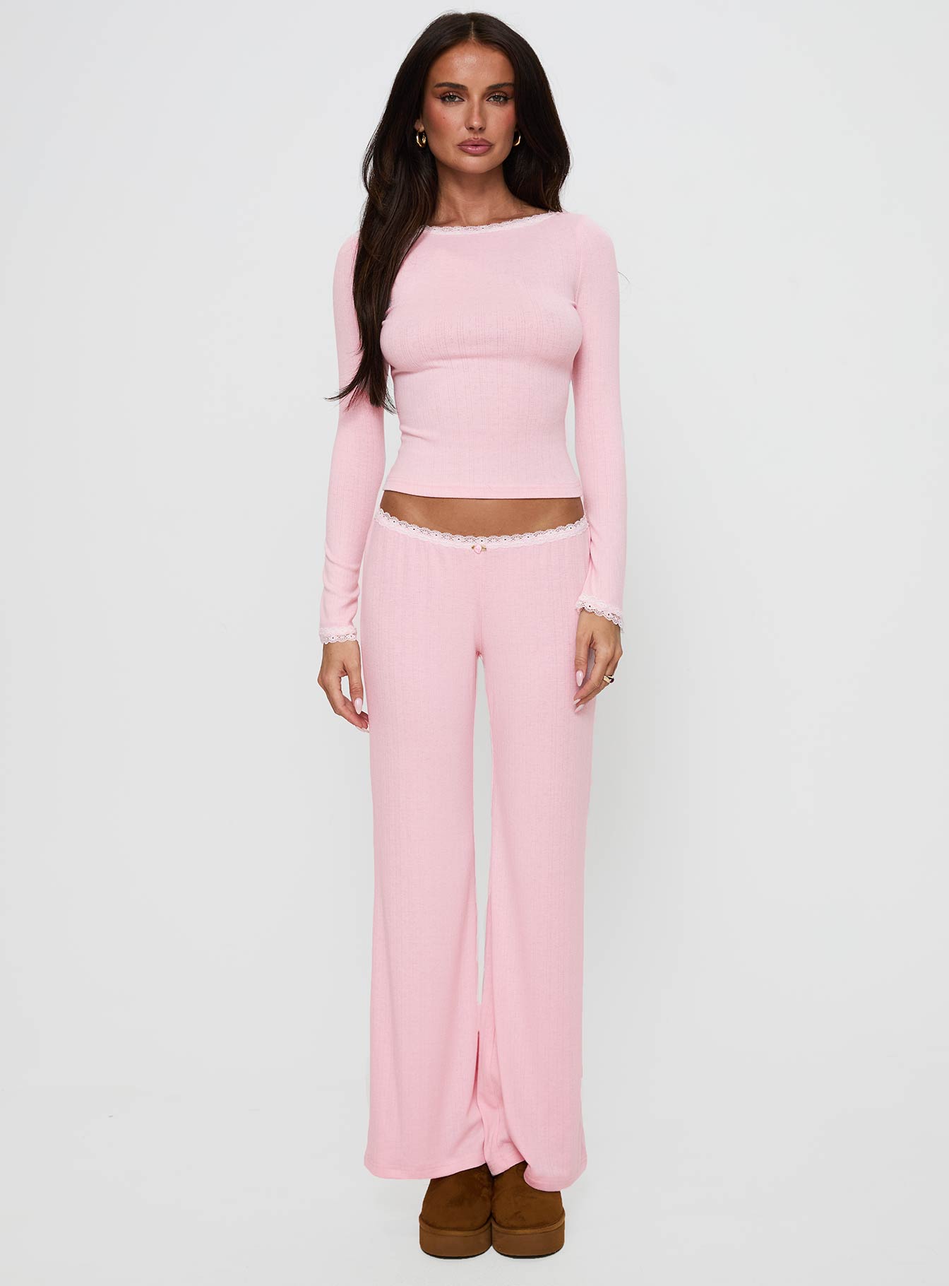 Whimsie Pointelle Sleep Pants Pink Ebay Online