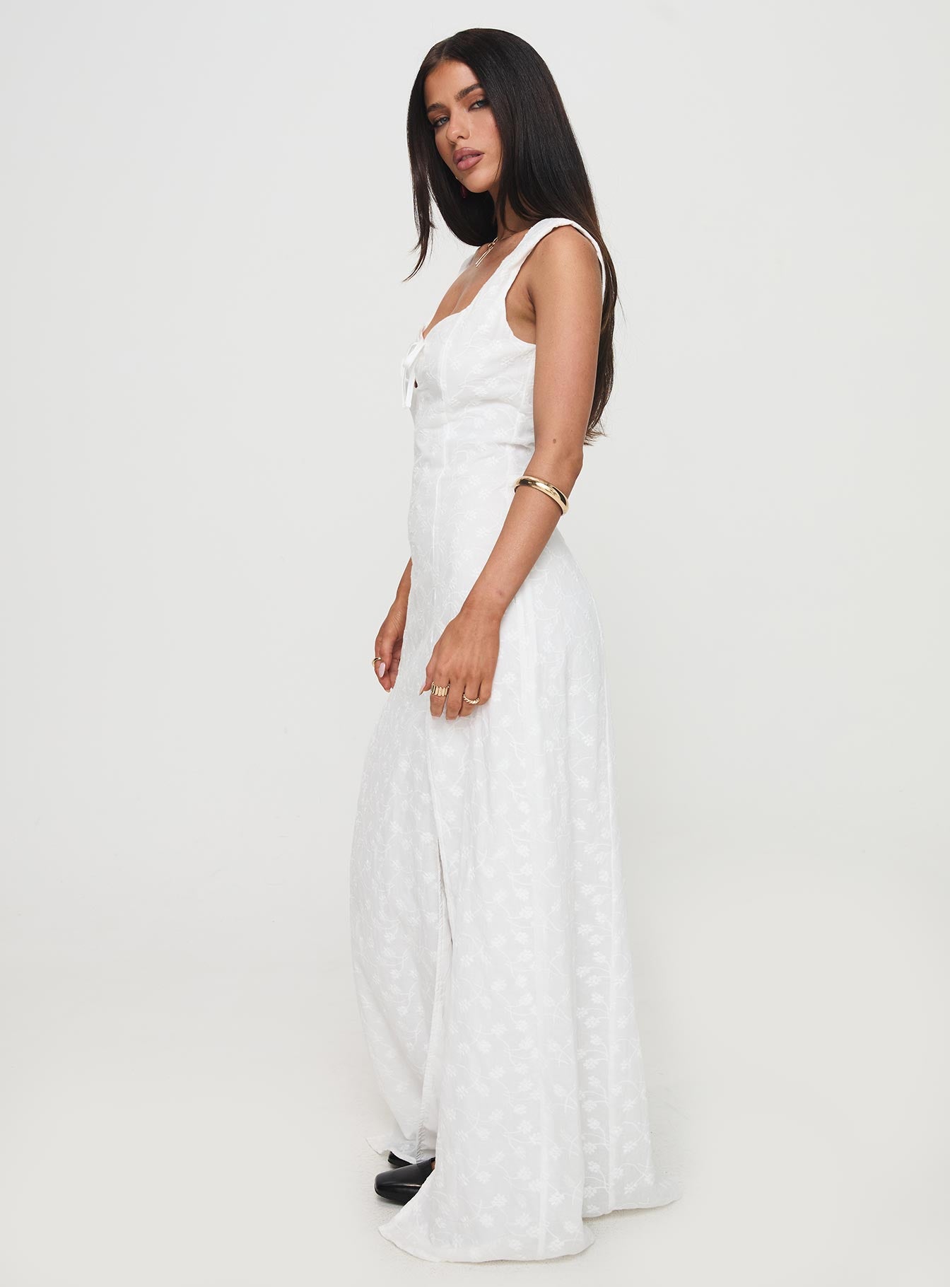 Good Game Maxi Dress White Fashion Style Cheap Online