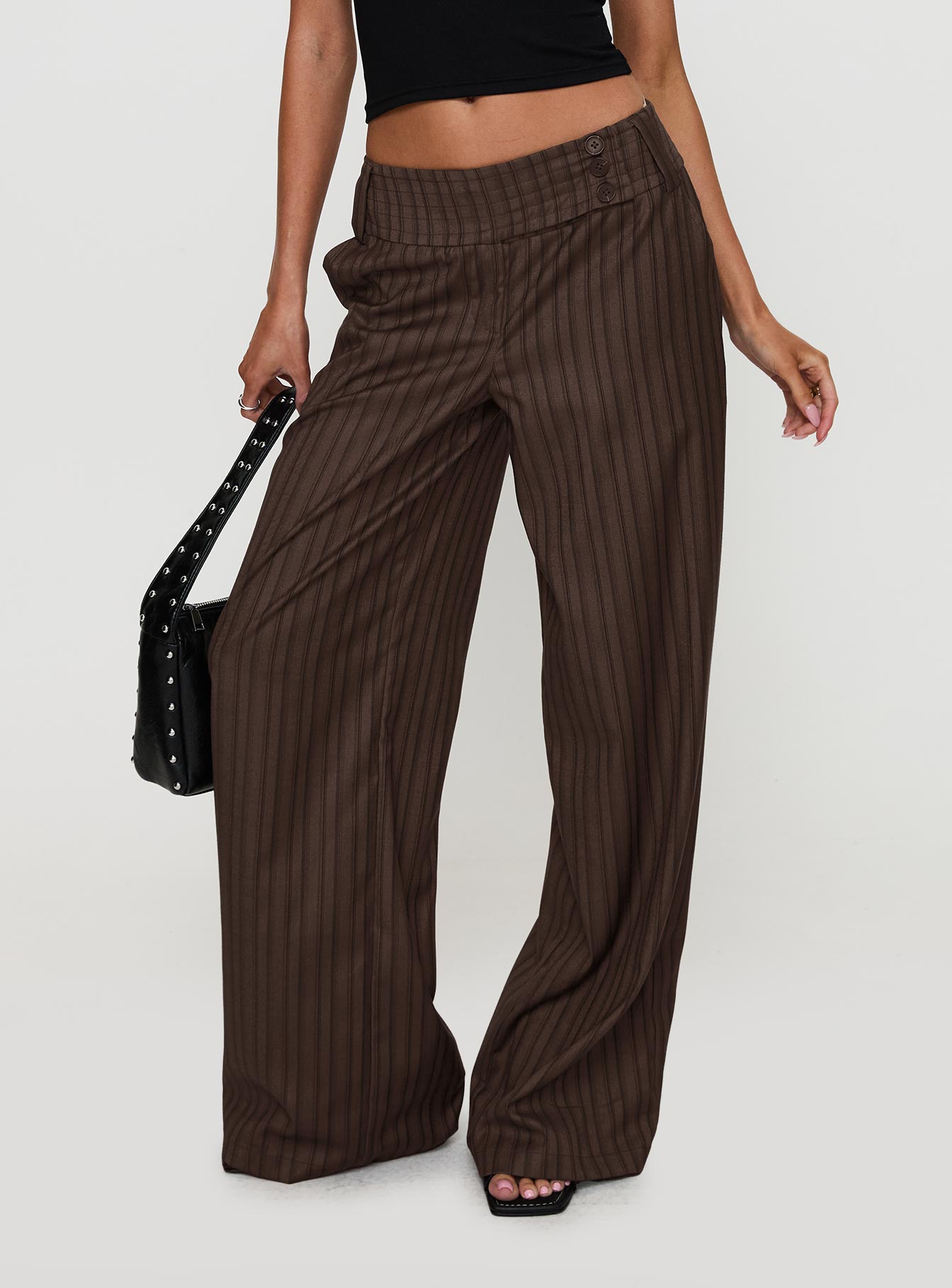 Cedars Low Rise Pant Brown Stripe Shop For Sale