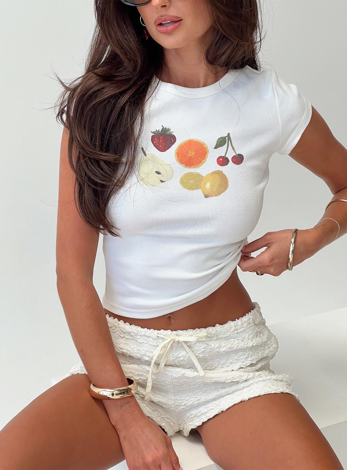 Fruit Salad Tee White Multi Cheapest Cheap Online