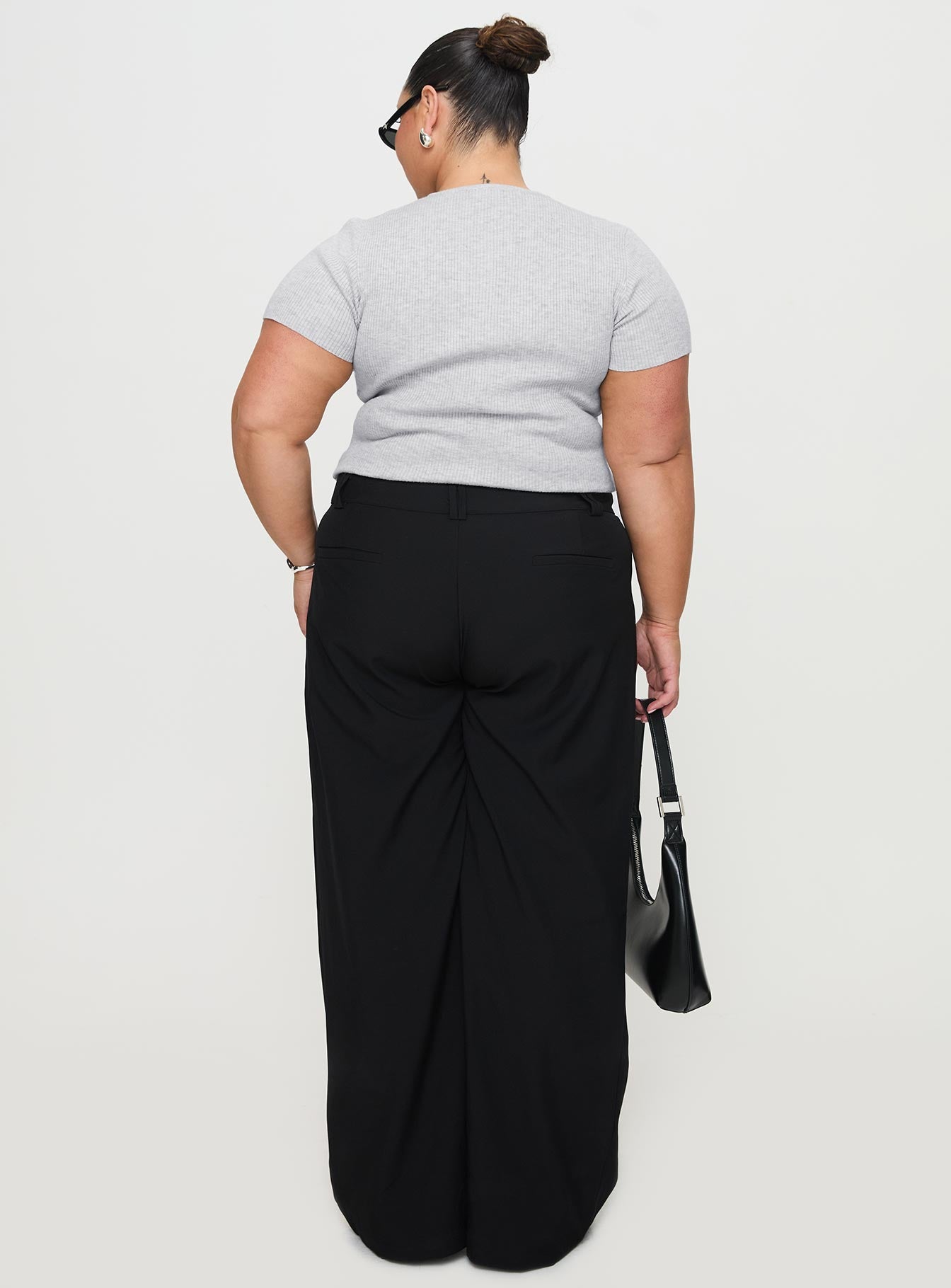 Sallon Low Rise Pants Black Grey Outlet Store Online