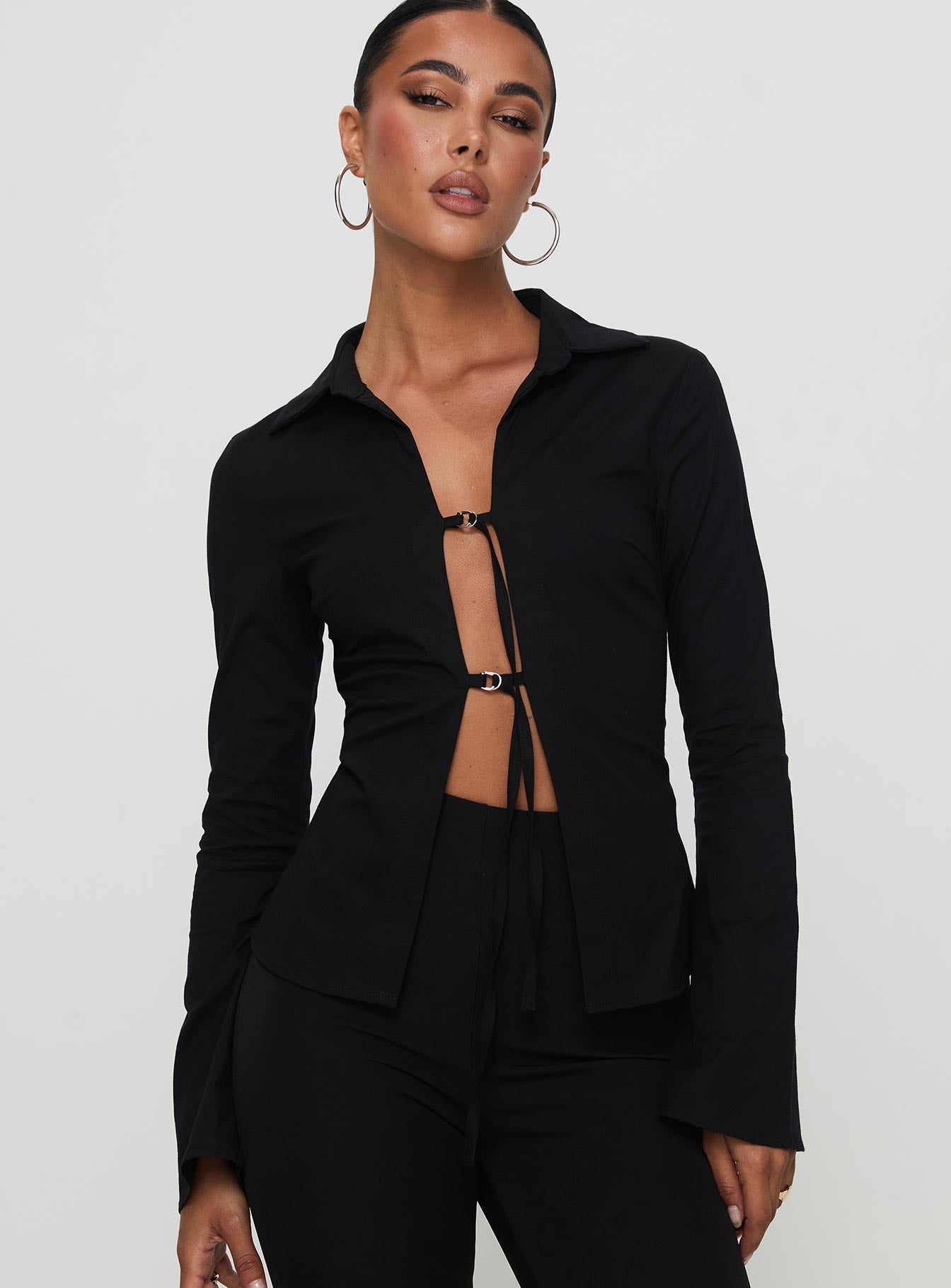 Nataline Long Sleeve Top Black Discount Codes Really Cheap