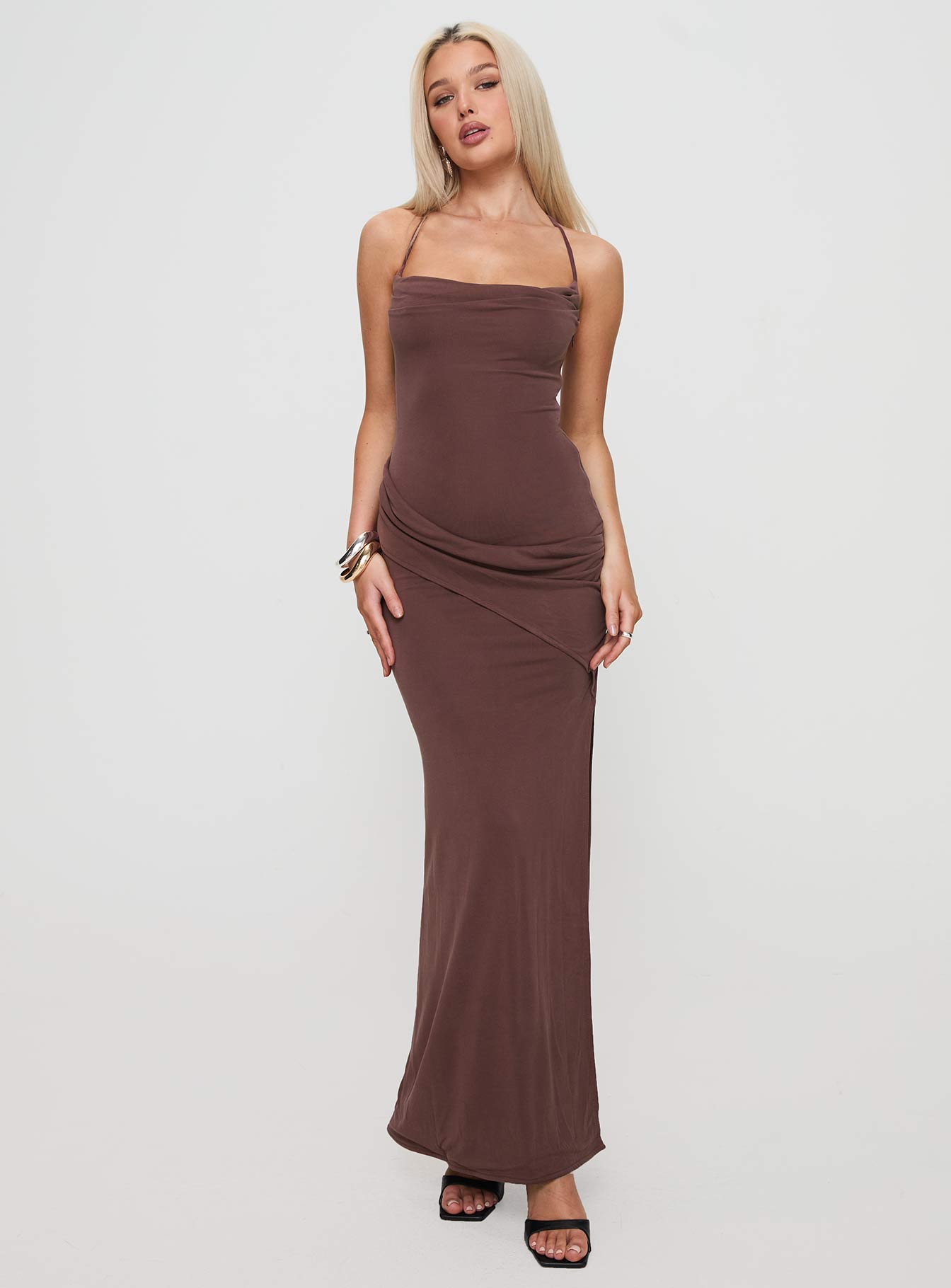 Marchesi Maxi Dress Chocolate Buy Online Cheap Pice