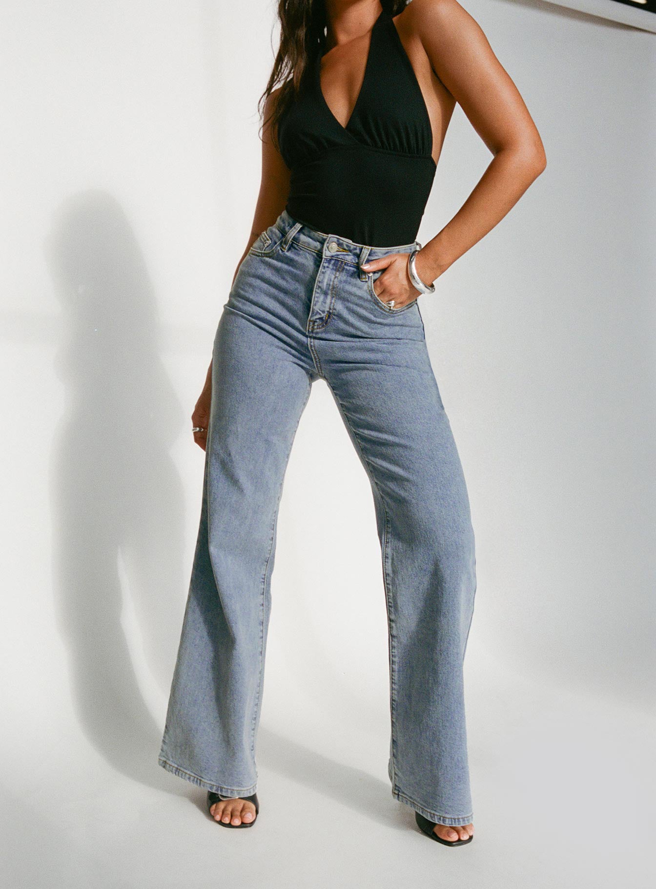 Thearlie High Flare Jean Light Wash Sale Clearance