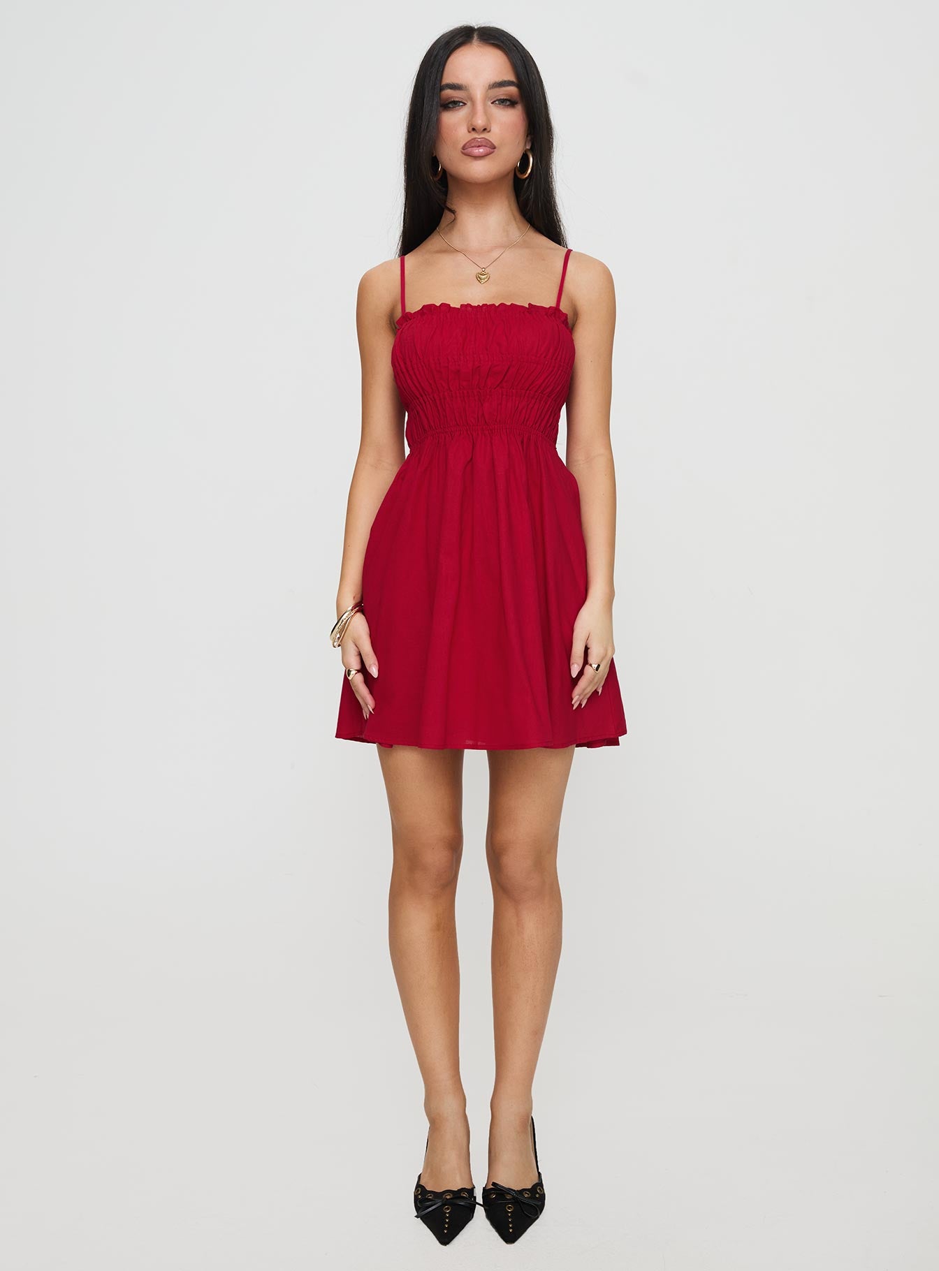 Ketzia Mini Dress Red Free Shipping Marketable