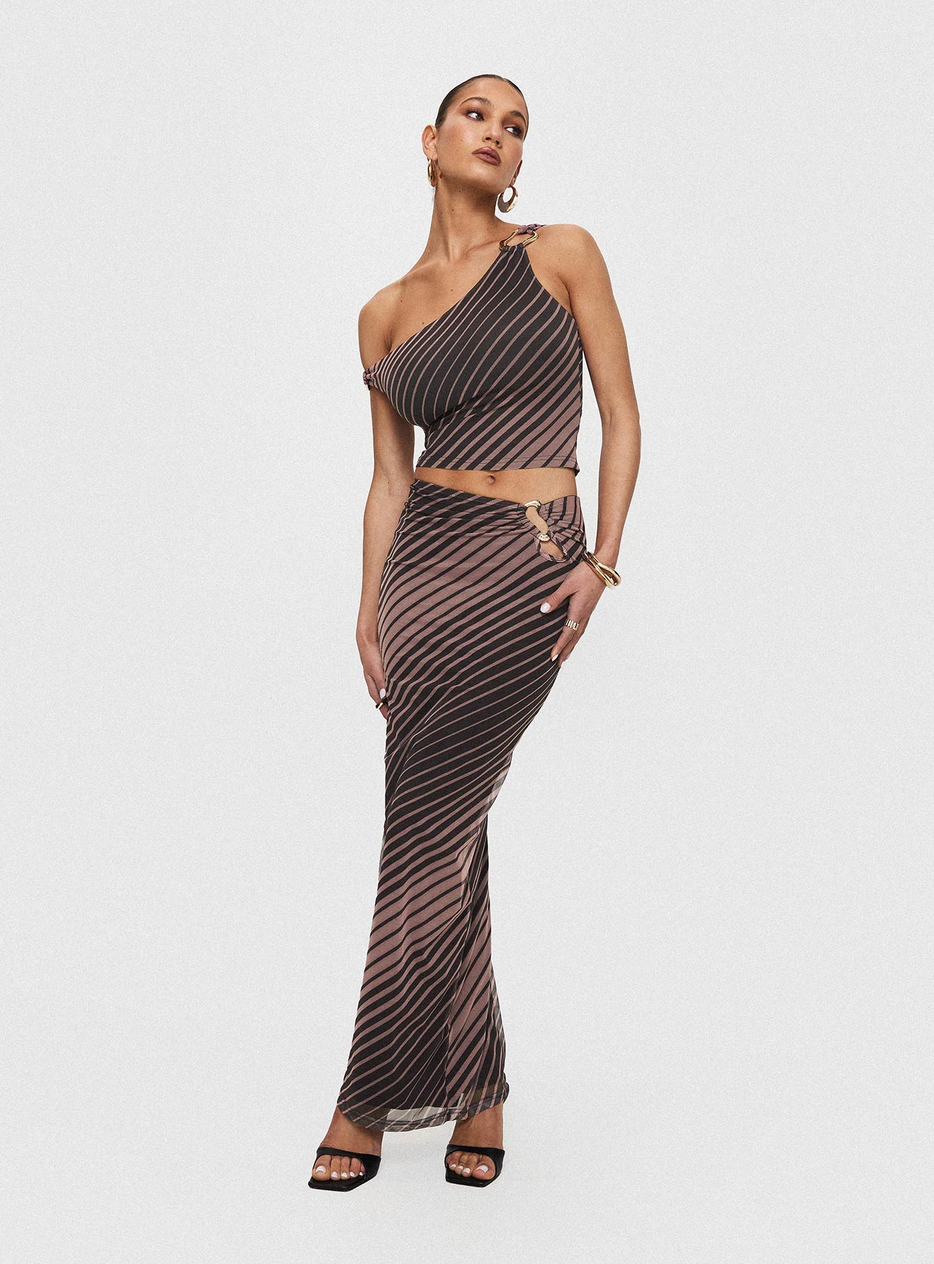 Whiley Maxi Skirt Multi Stripe Low Pice Fee Shipping Online