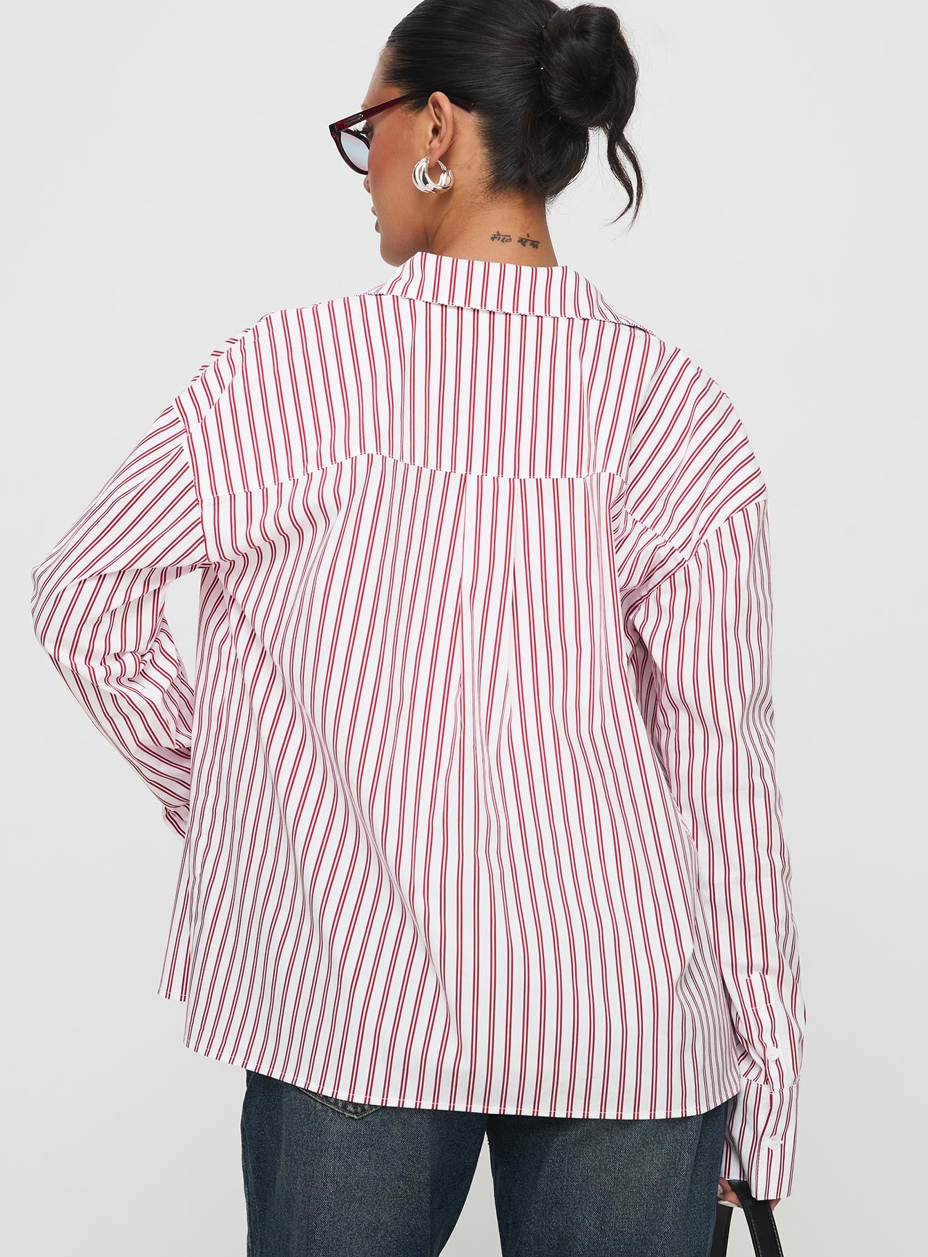 Belize Shirt Red / White Stripe Sale For Nice