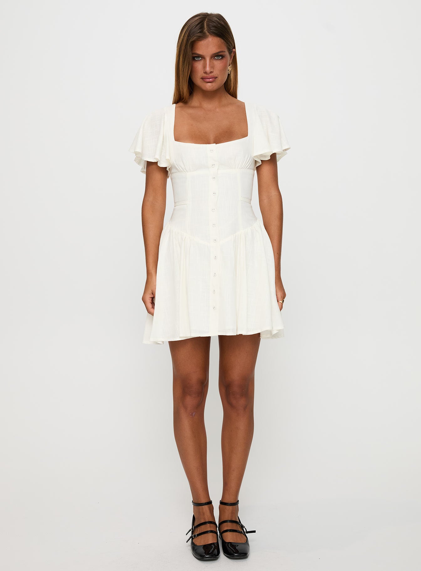 Forever More Mini Dress White Free Shipping Finishline