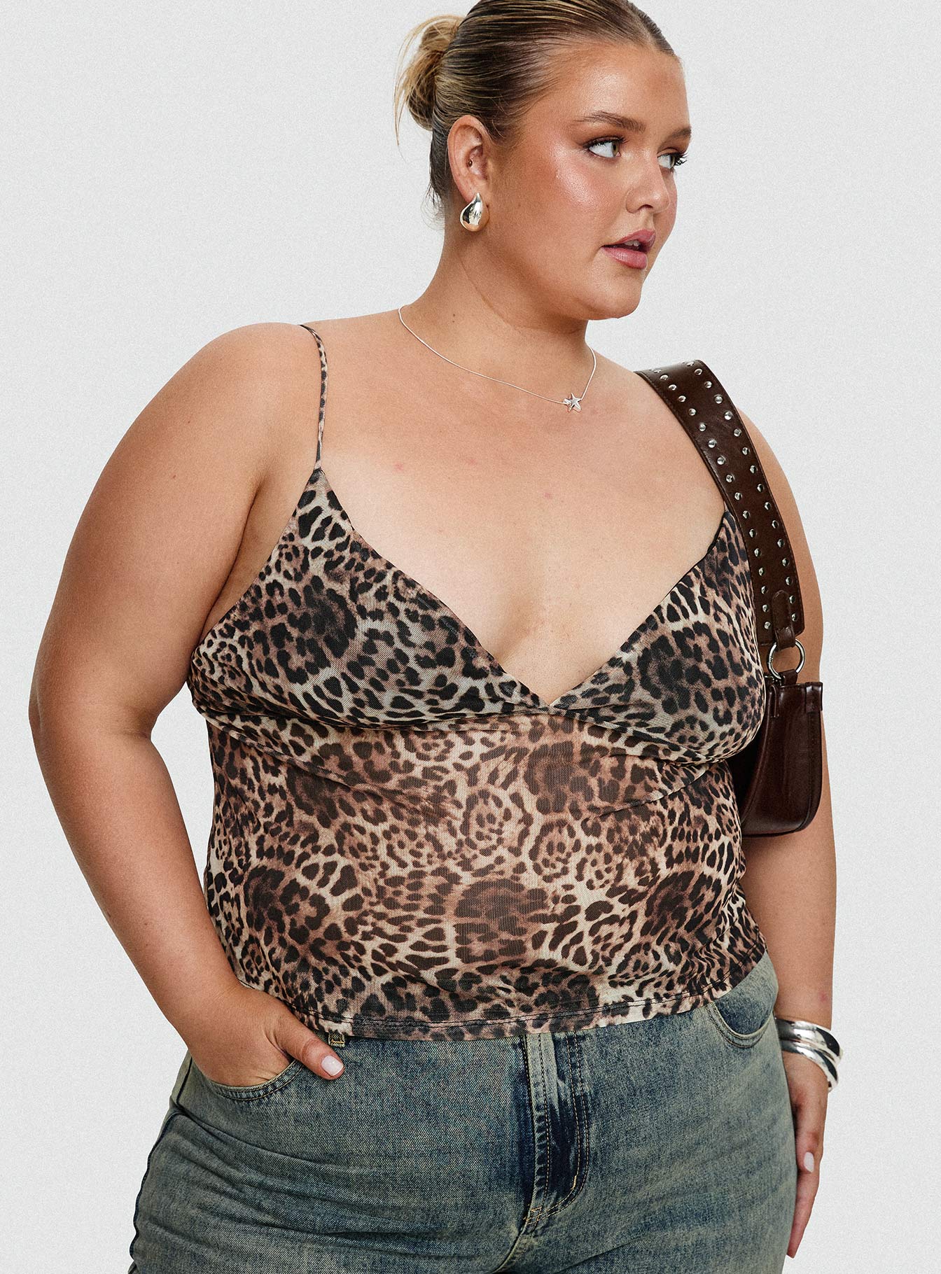 Fast Times Top Leopard Curve Free Shipping Supply