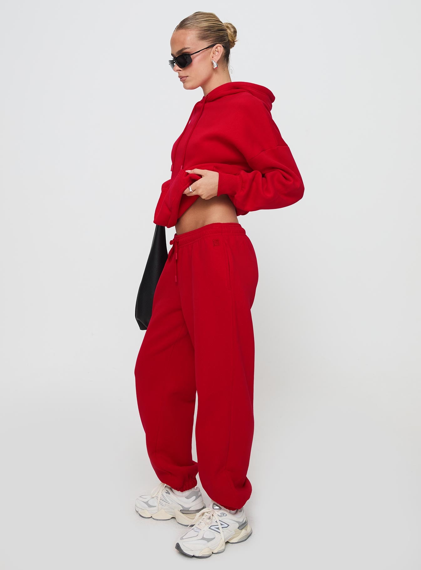 Dream Fleece Ankle Cuff Sweatpants Red Stockist Online