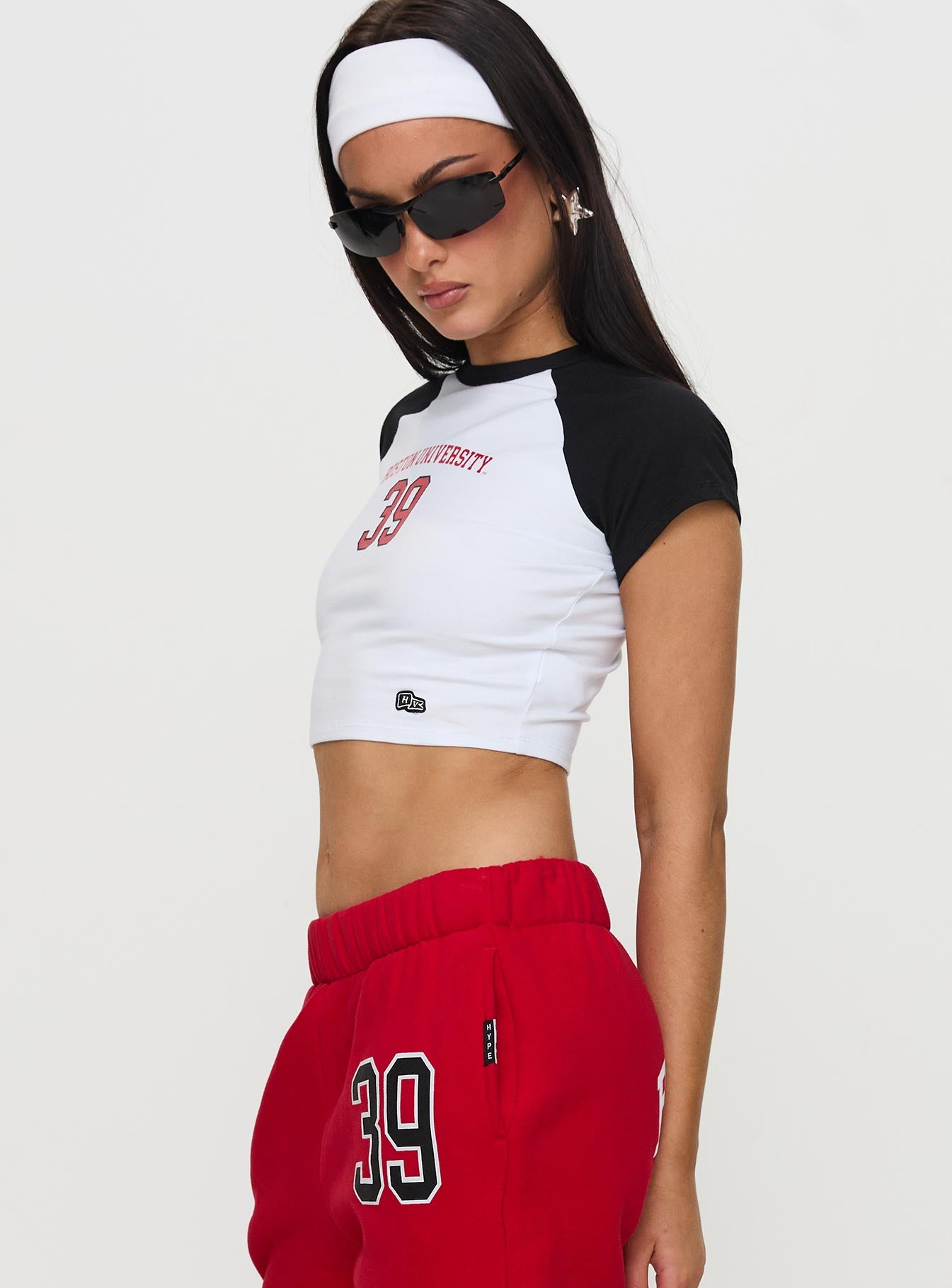 Boston Homerun Graphic Top White / Black Geniue Stockist Cheap Online