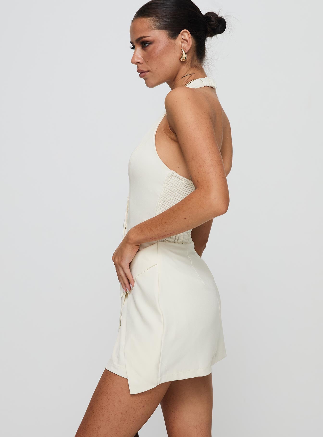 Elodia Playsuit Beige Outlet Online