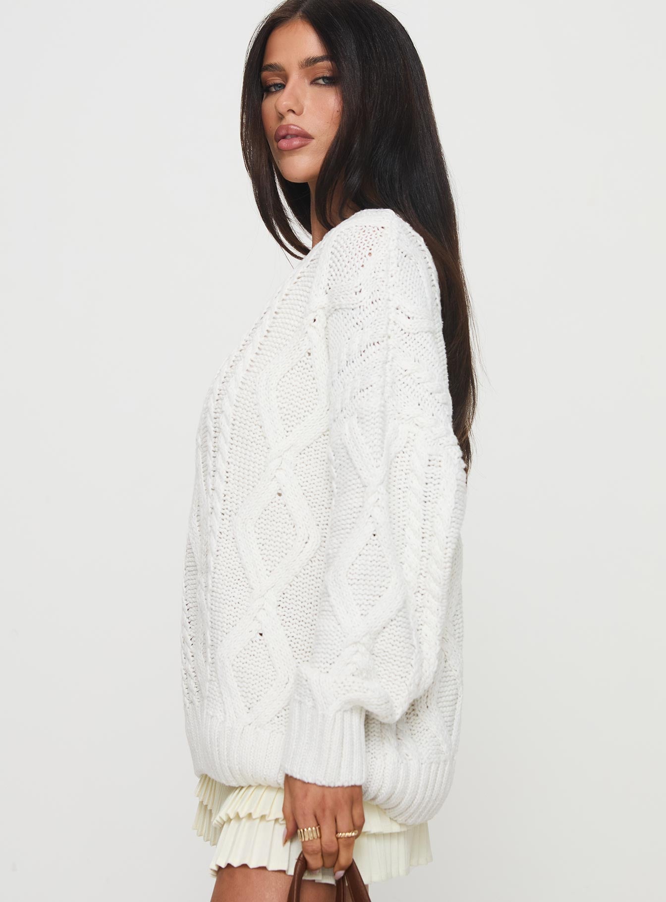 Anaya Oversized Sweater White Sale Real