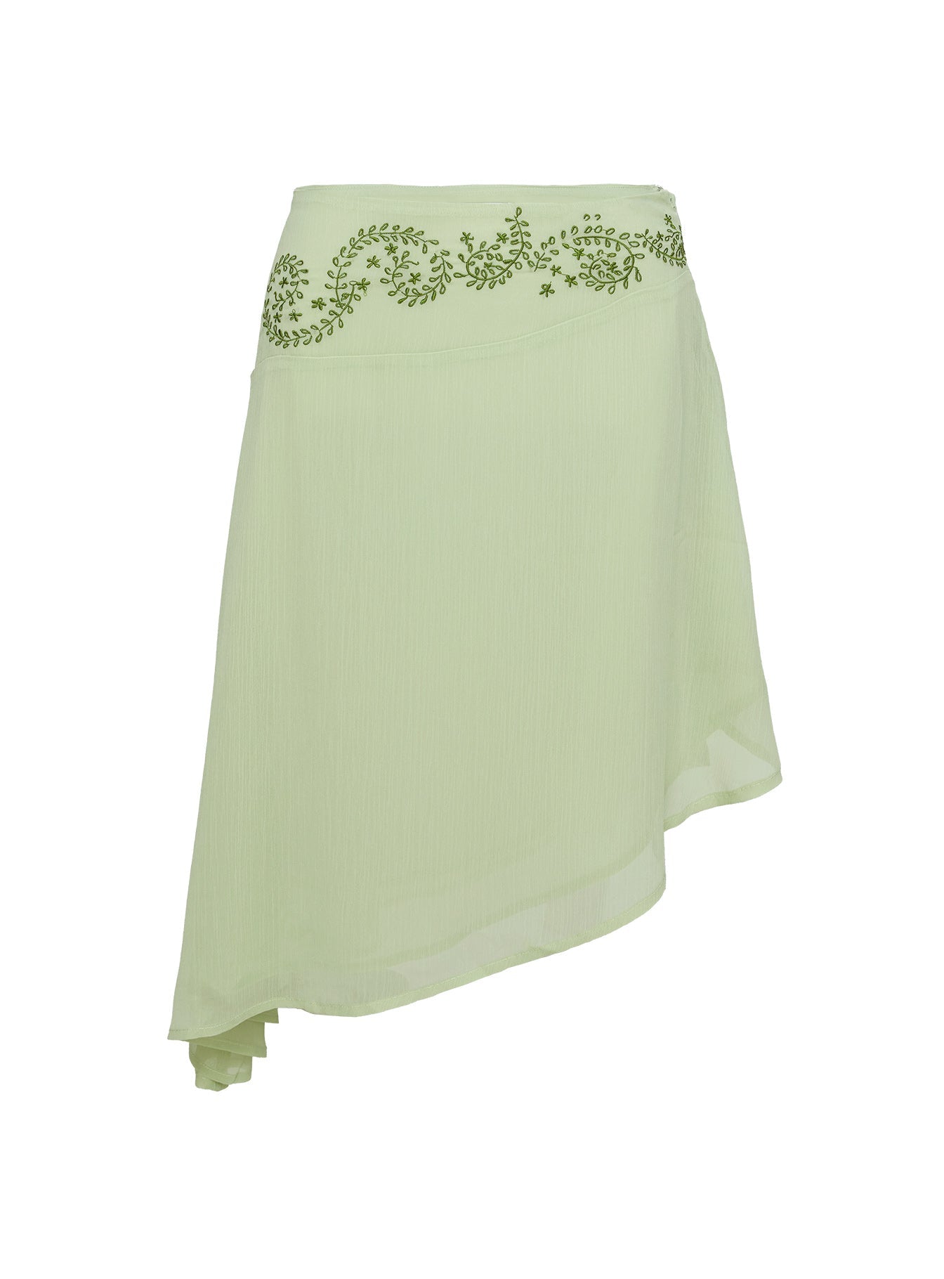 Pappilion Asymmetrical Midi Skirt Sage Petite Huge Surprise Cheap Pice