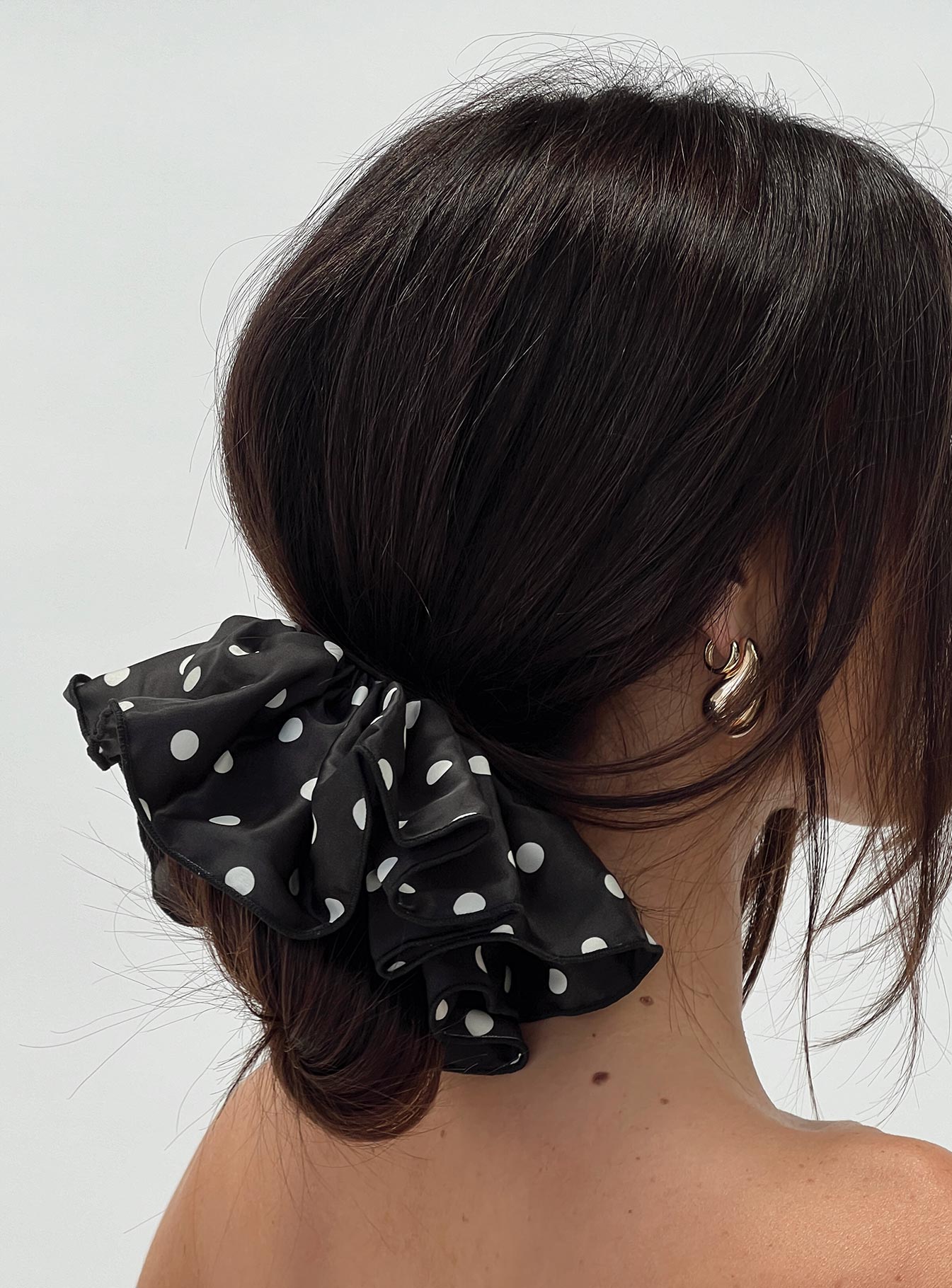 Yennifer Polka Scrunchie Black Outlet With Paypal Order