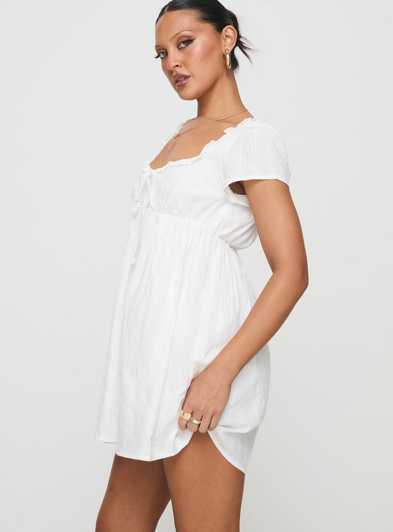 Monsterrat Mini Dress White Cheap Sale Wiki