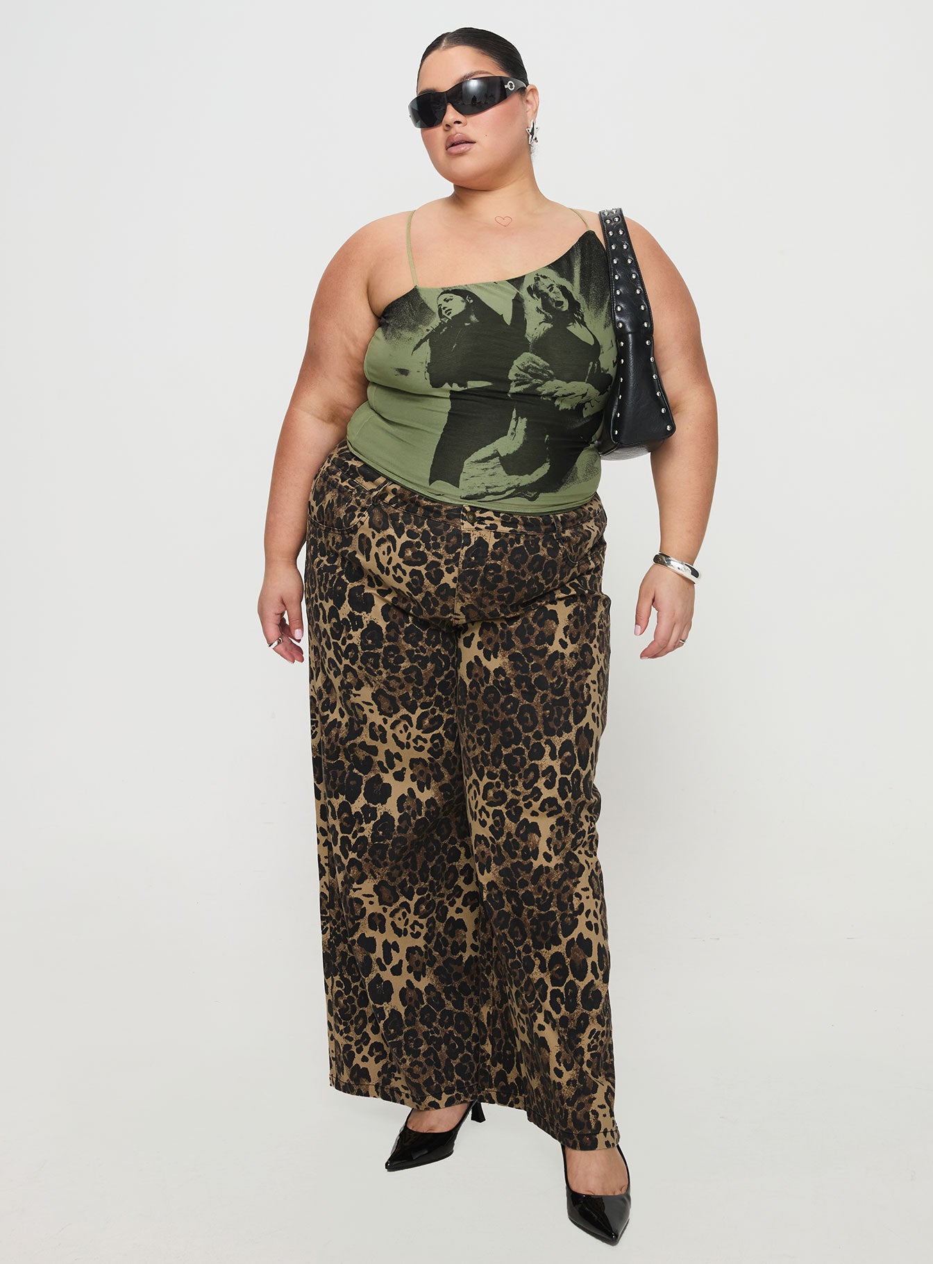 Pantar Low Rise Pants Leopard Curve Discount Great Deals