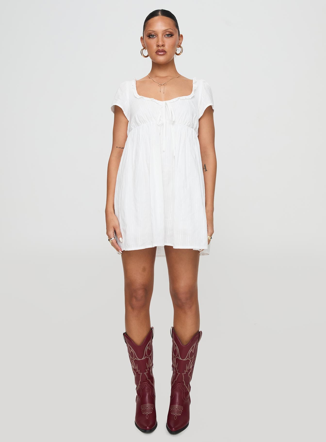 Monsterrat Mini Dress White Cheap Sale Wiki