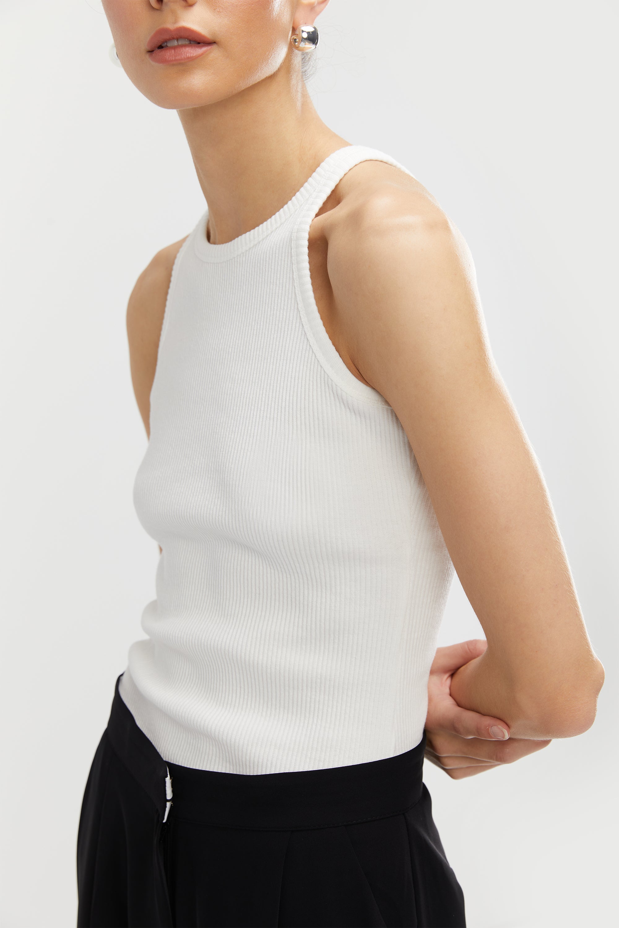 RIBBED RACERBACK TANK Lowest Pice