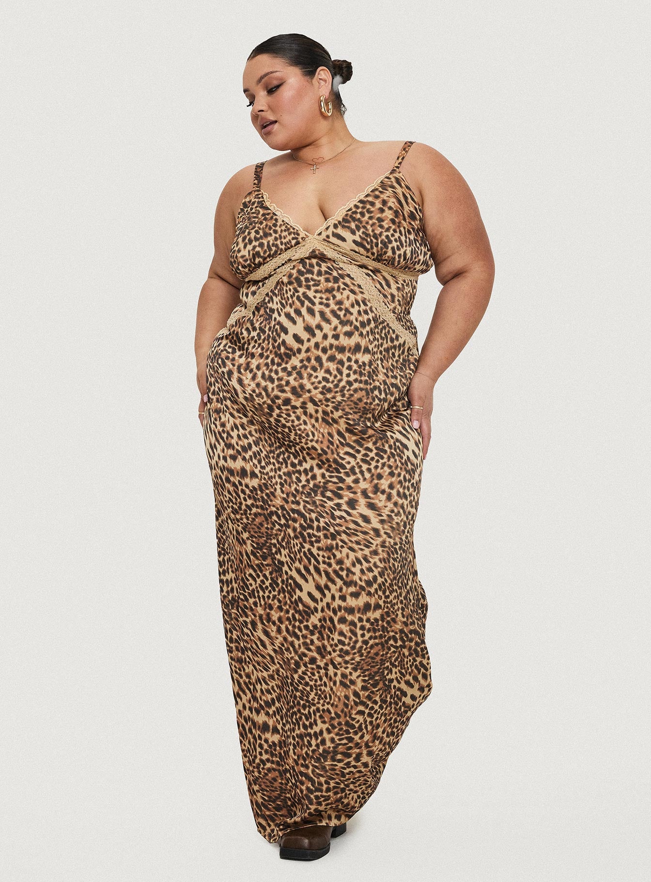 Sanctuary Maxi Dress Leopard Curve Pay With Visa For Sale