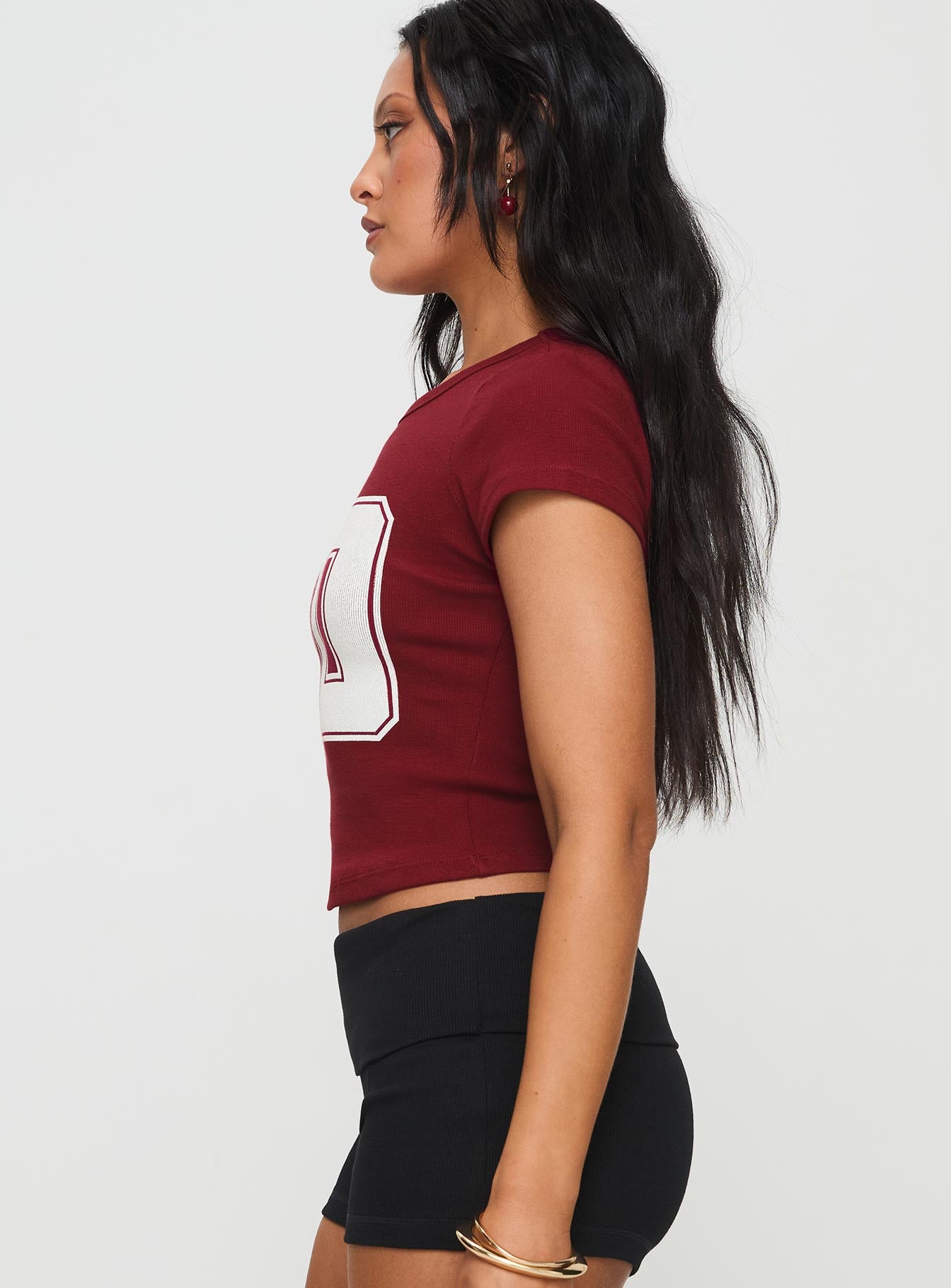 Baseline Rib Tee One Zero Red Outlet Best Sale