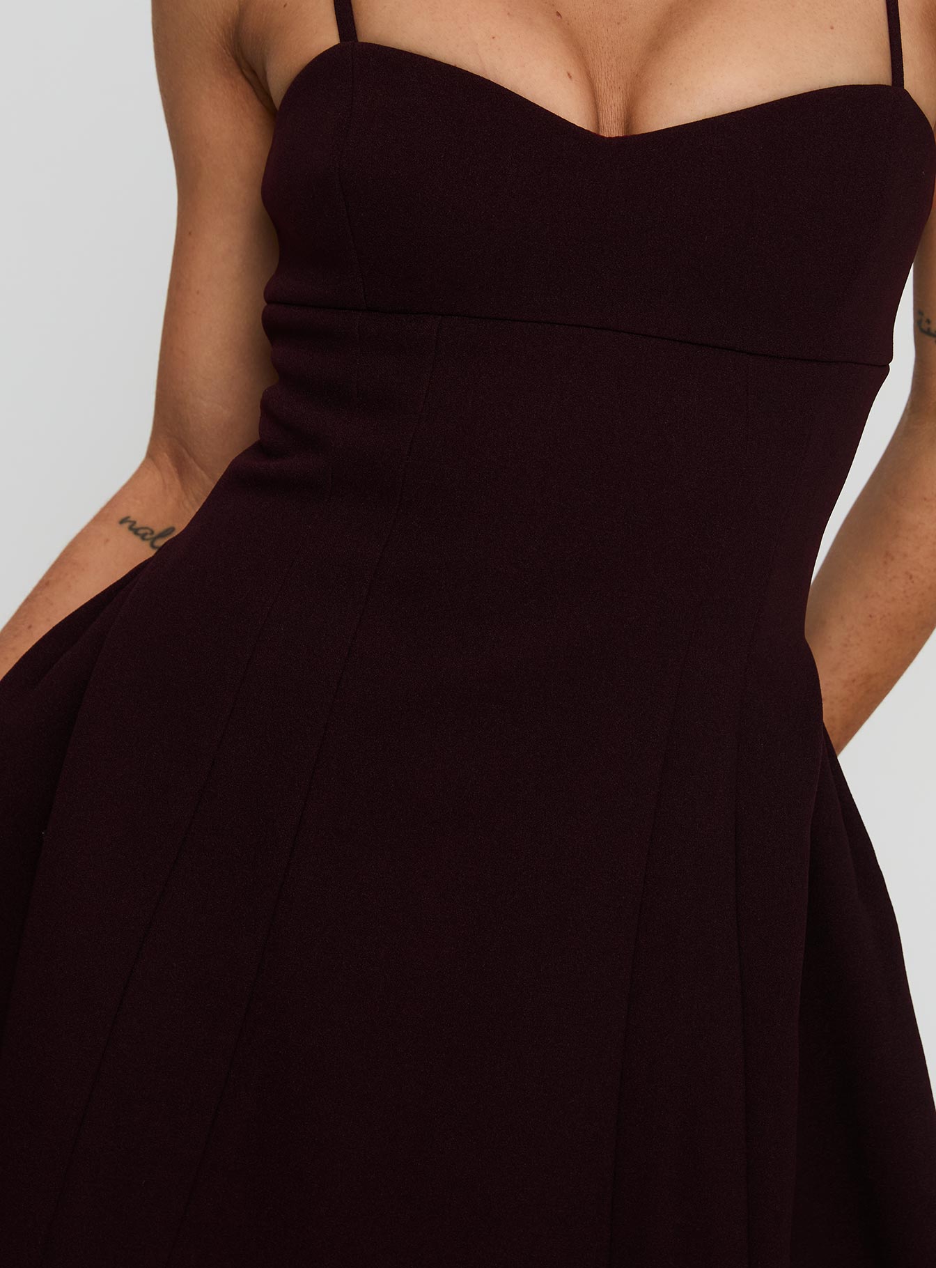 Abdul Mini Dress Wine Finishline Online