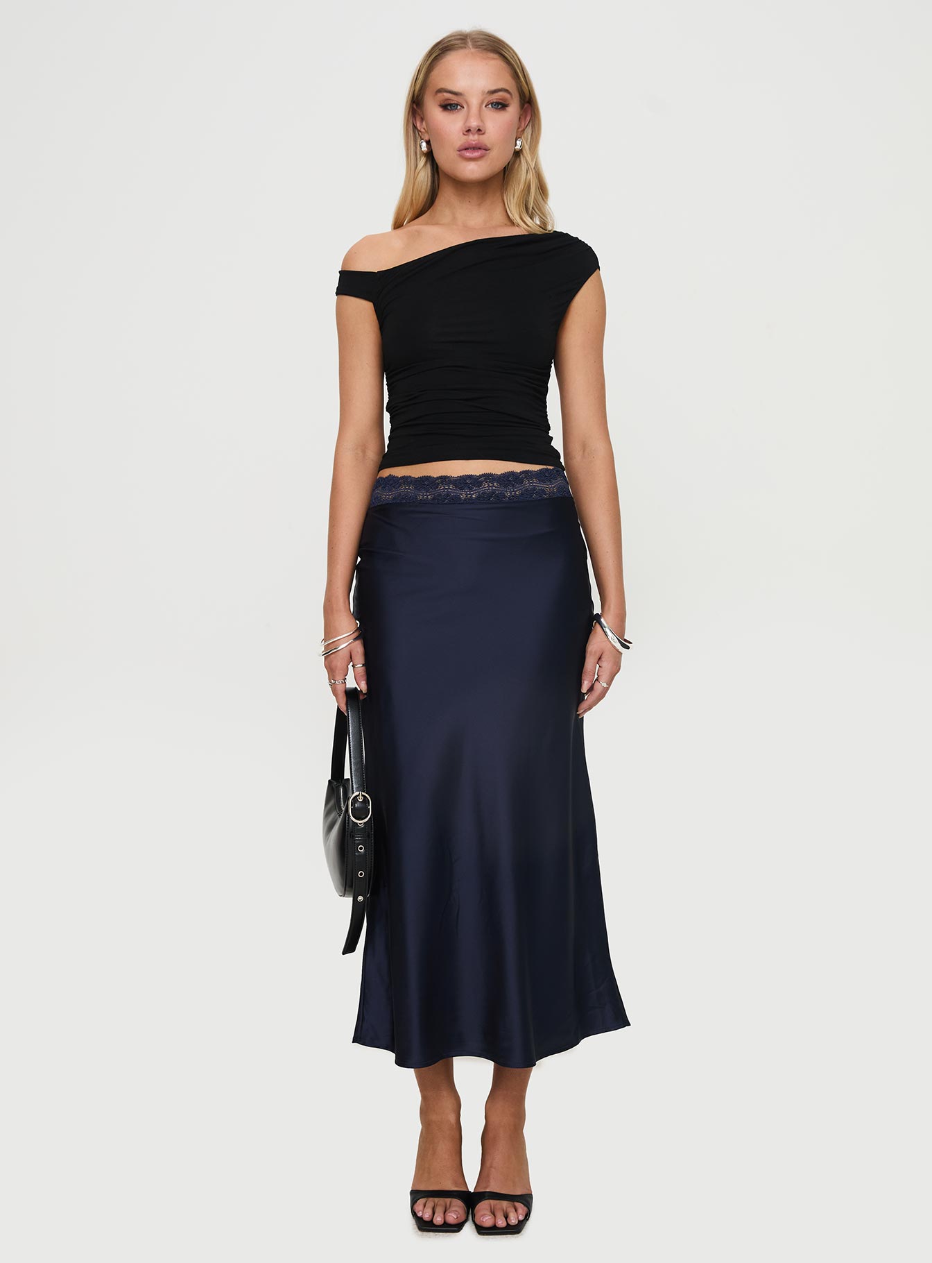 The Charmaine Maxi Skirt Navy Huge Surprise Cheap Pice