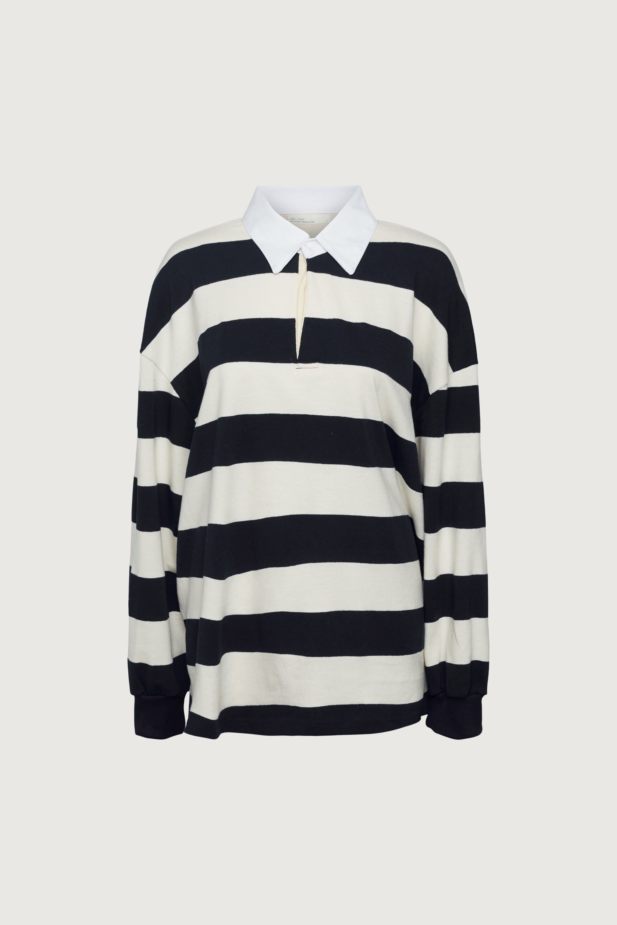 OVERSIZED STRIPED RUGBY SHIRT Cheap Sale Finishline