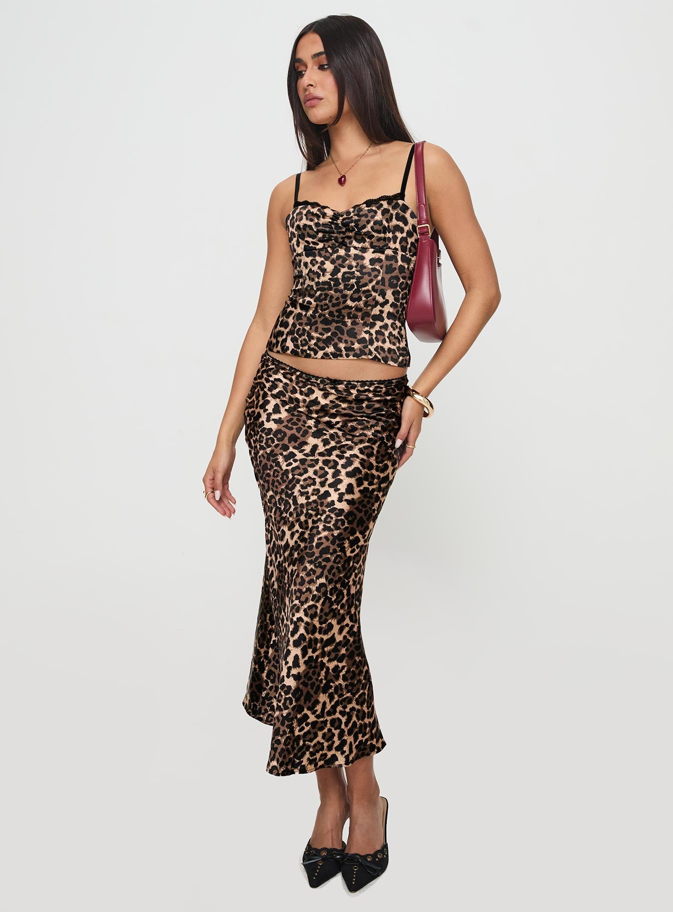 Enigmatic Maxi Skirt Leopard For Nice Cheap Price