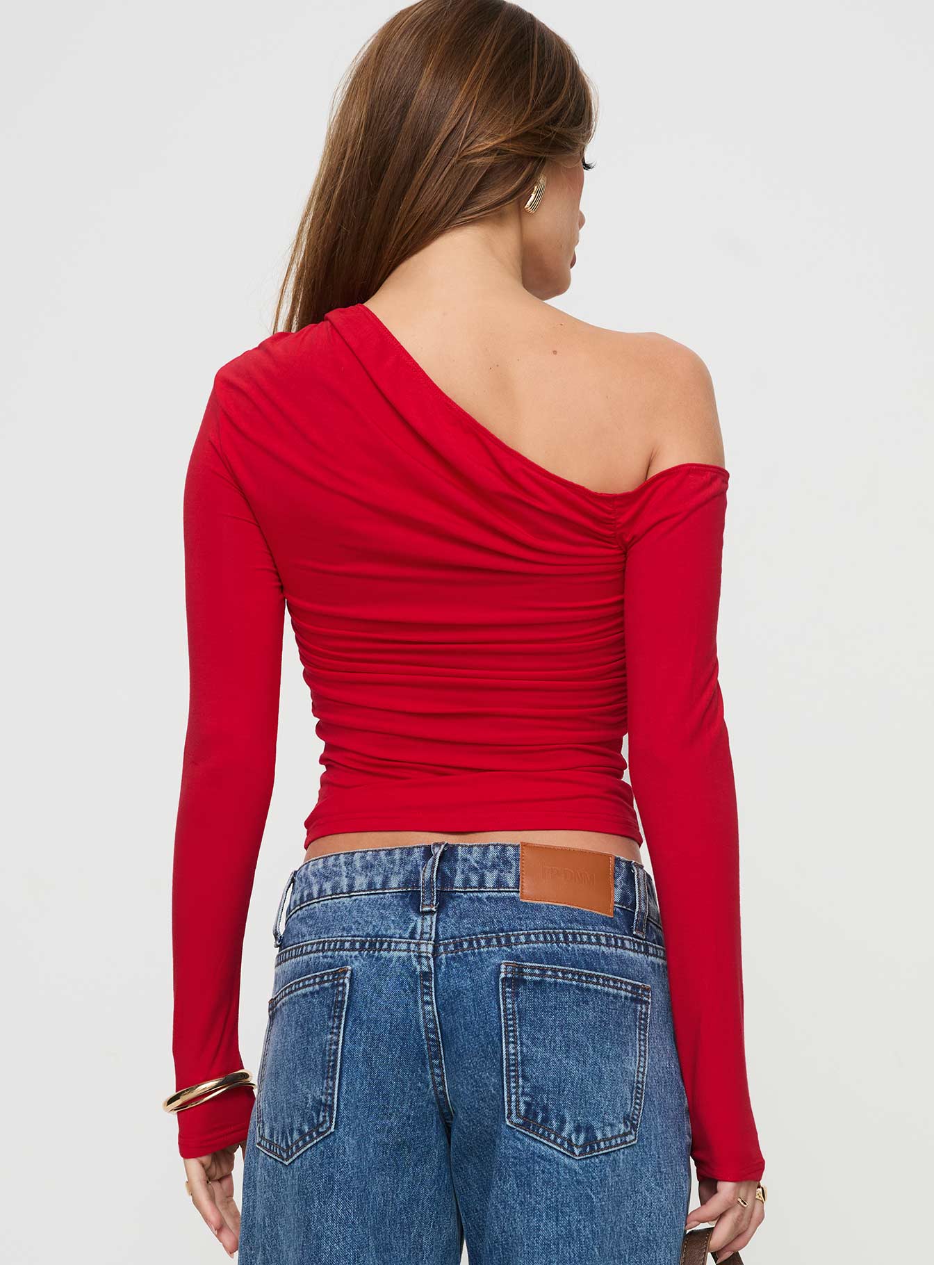 Beller Long Sleeve Top Red New Arrival