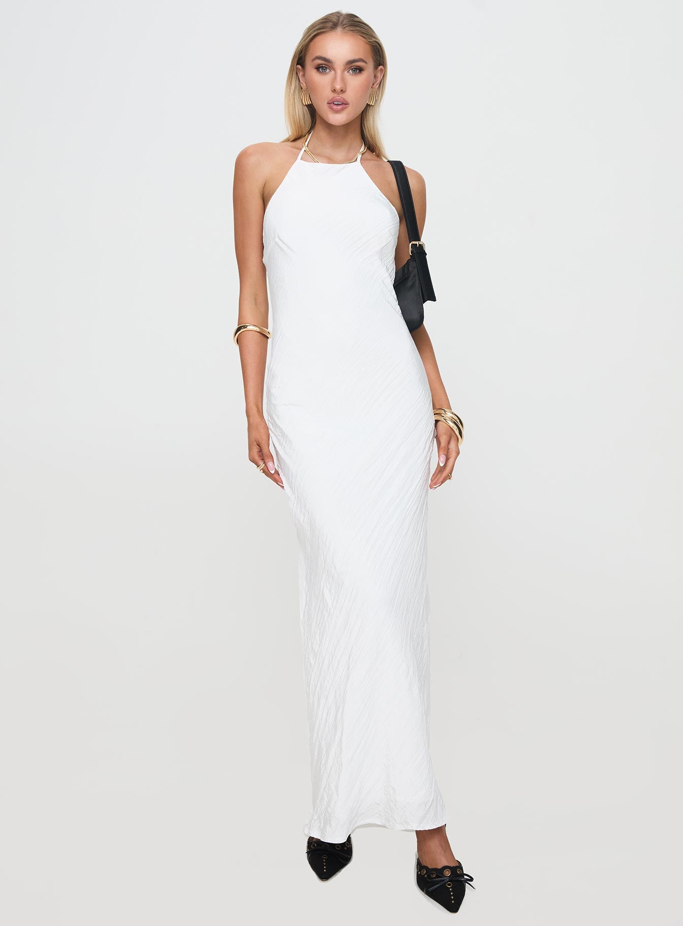 Just Peachy Maxi Dress White Discount Get To Buy