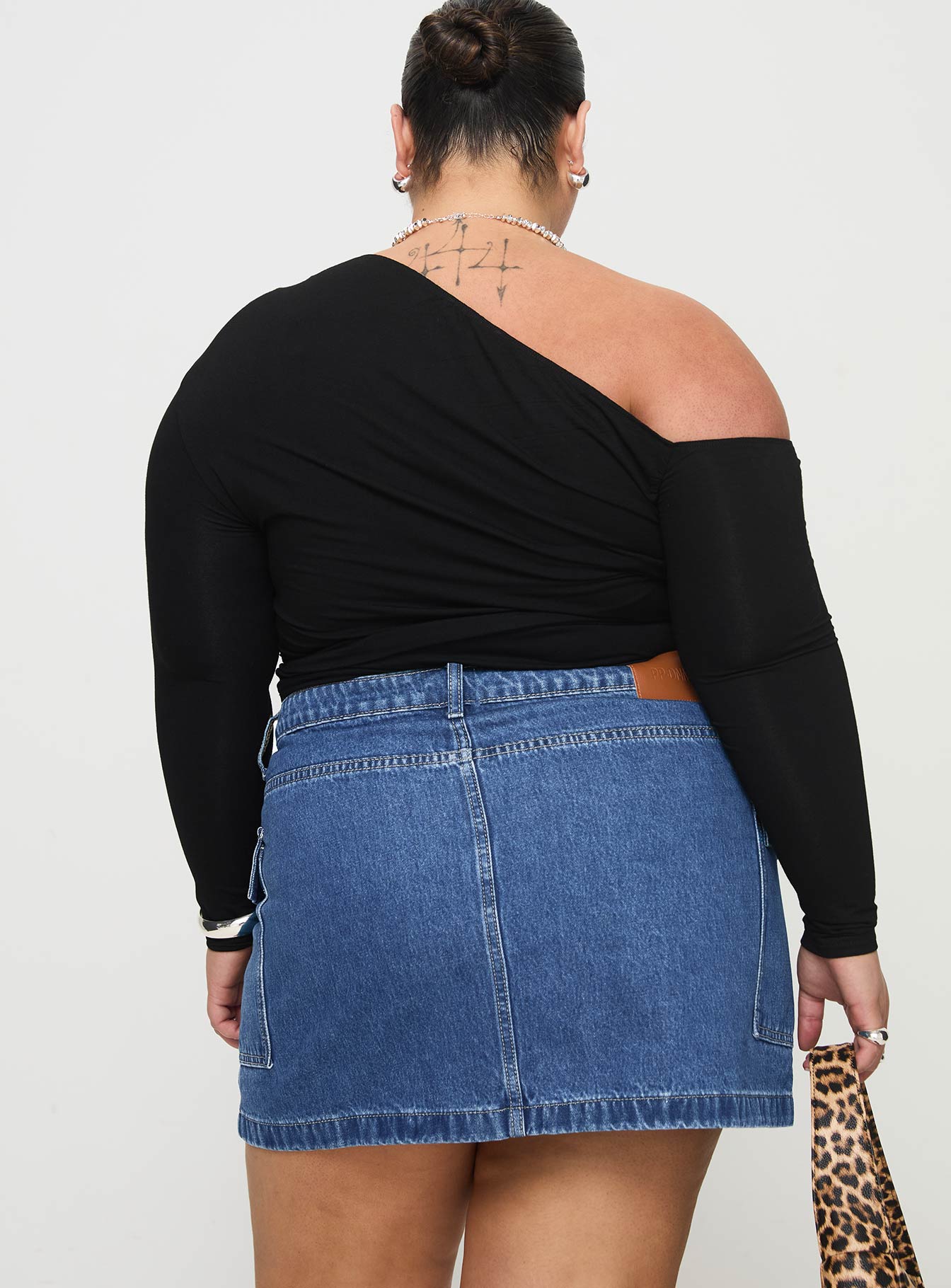 Zakai Cargo Denim Mini Skirt Mid Blue Curve Pay With Visa Sale Online