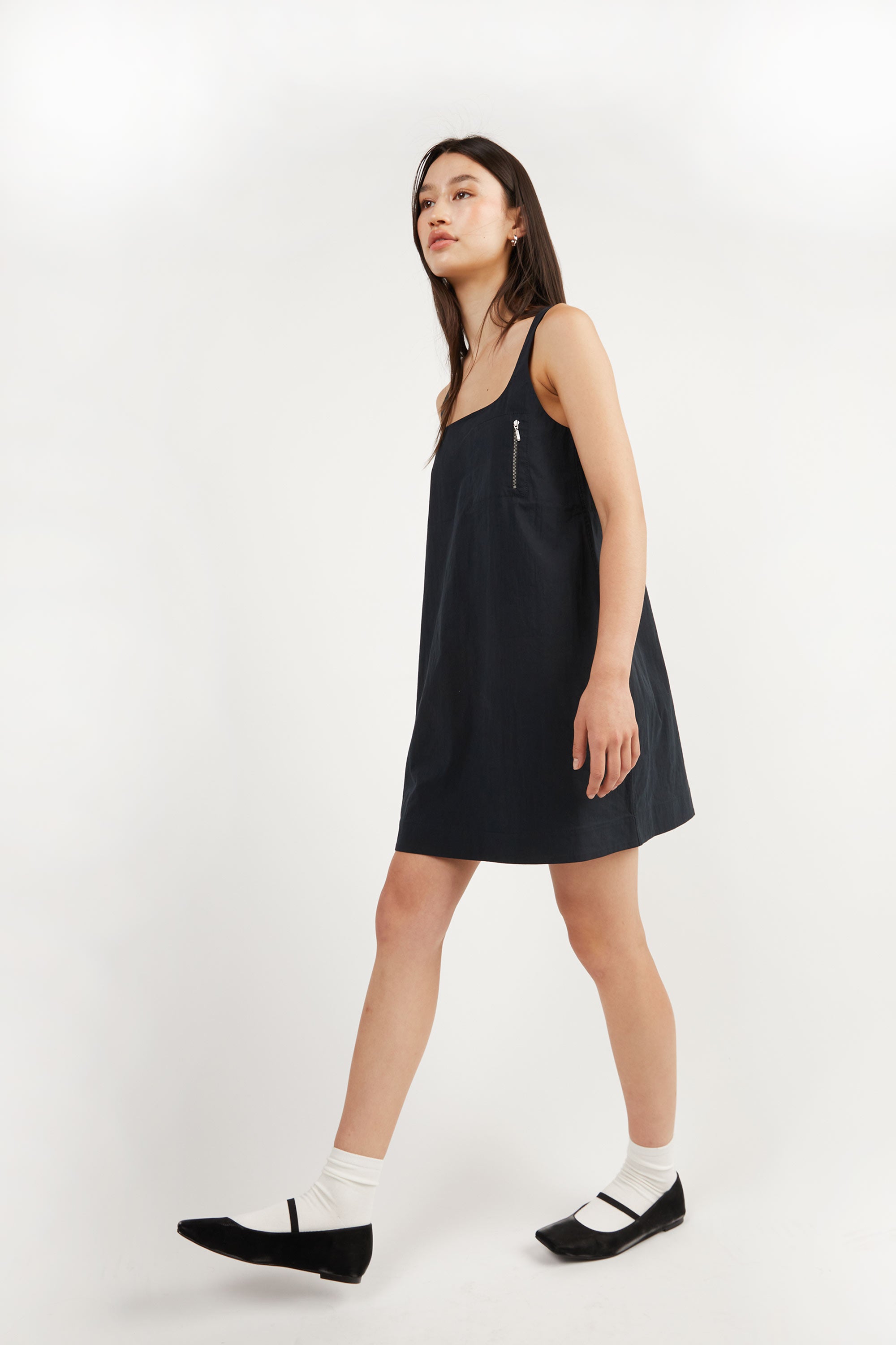 COTTON NYLON BLEND MINI DRESS Amazon Footaction