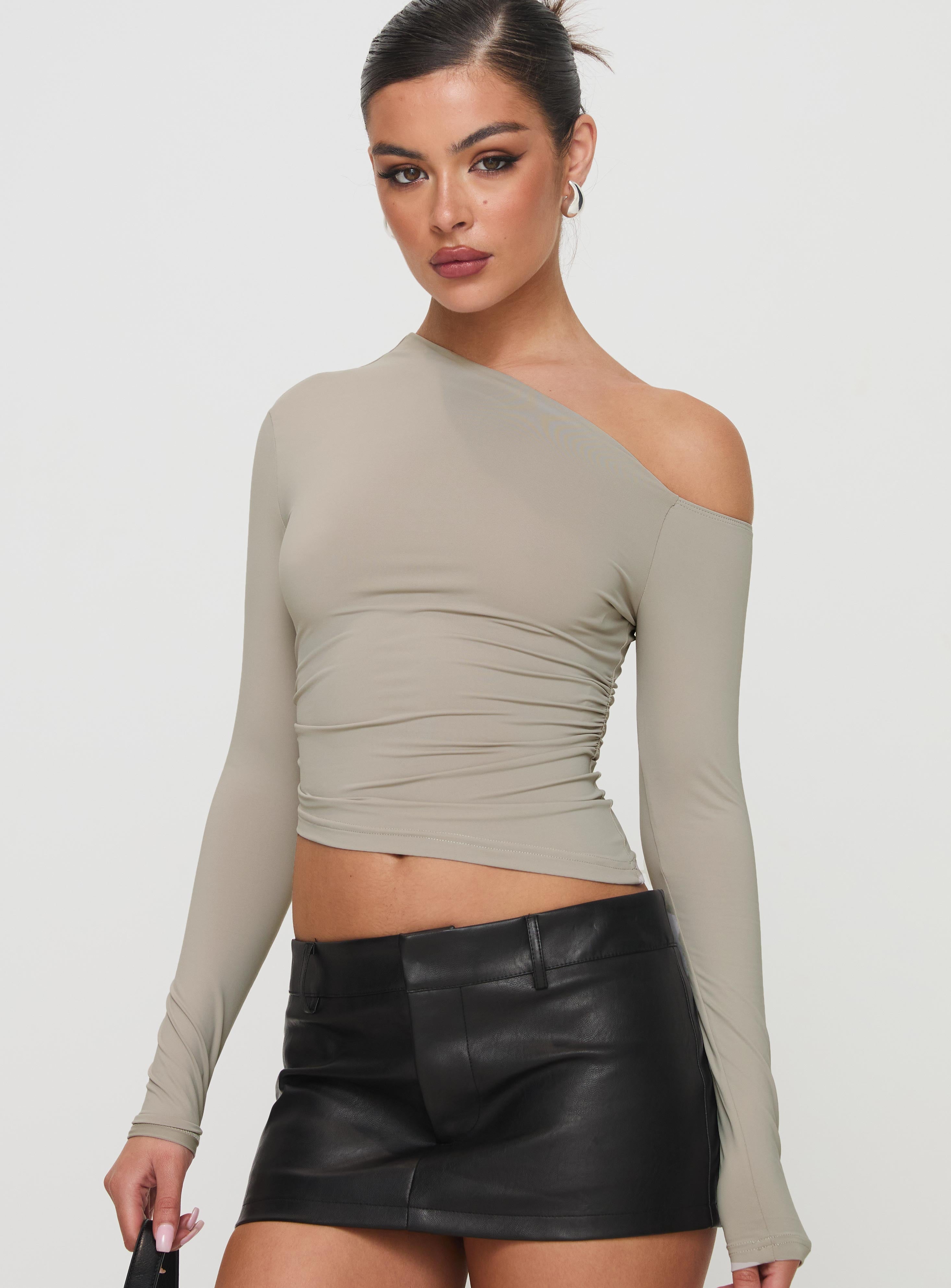 Unplugged Long Sleeve Top Grey Extremely Cheap Online