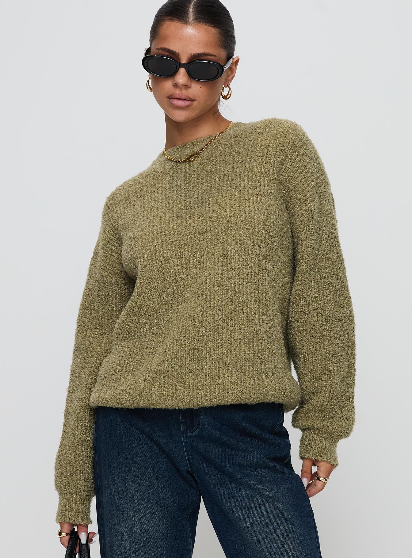 South End Knit Sweater Khaki Nicekicks Online