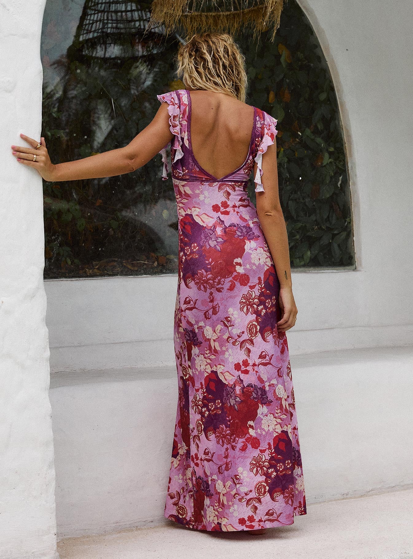 Soleila Maxi Dress Purple Multi Ebay Online