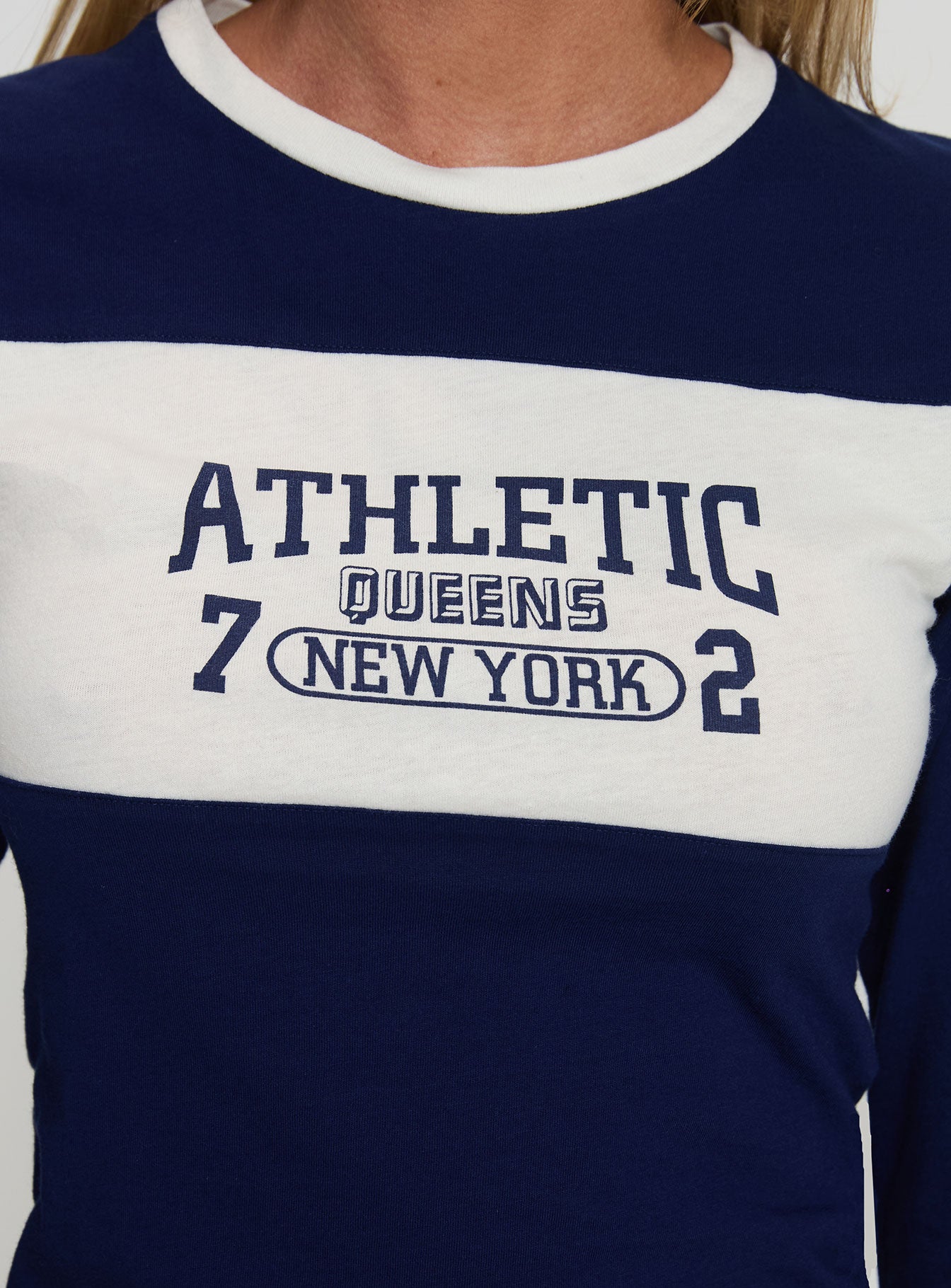 72 Athletic Long Sleeve Top Blue Supply Cheap Pice