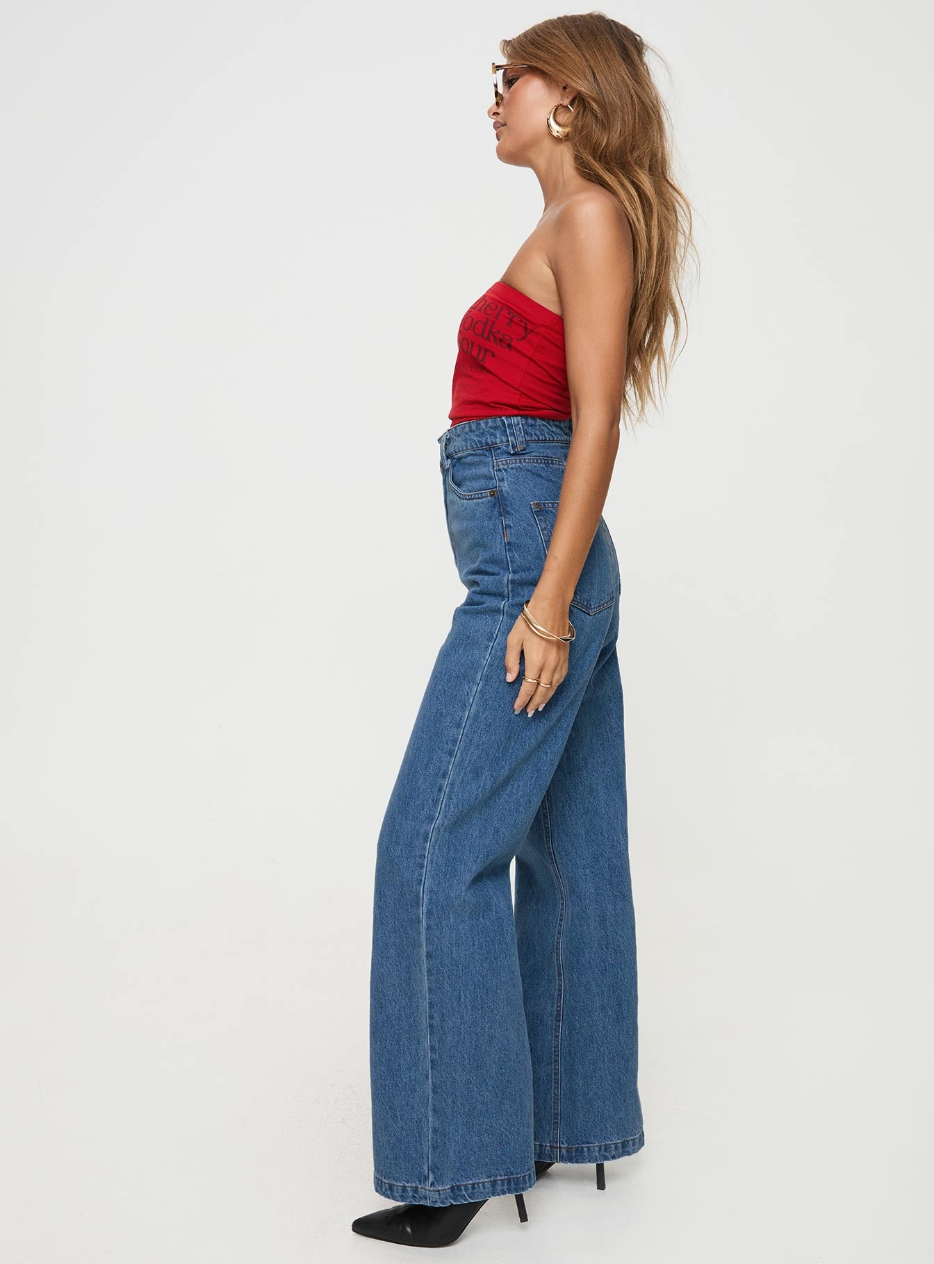 Zephee Wide Leg Jeans Light Wash Petite Cheapest Pice