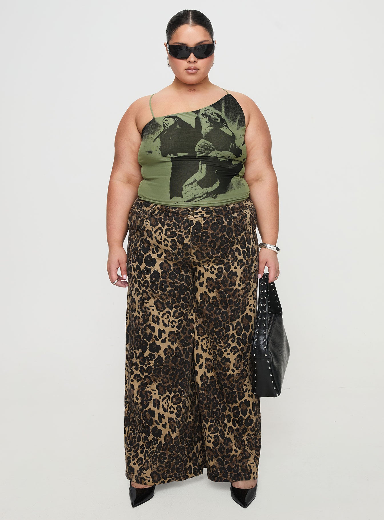 Pantar Low Rise Pants Leopard Curve Discount Great Deals