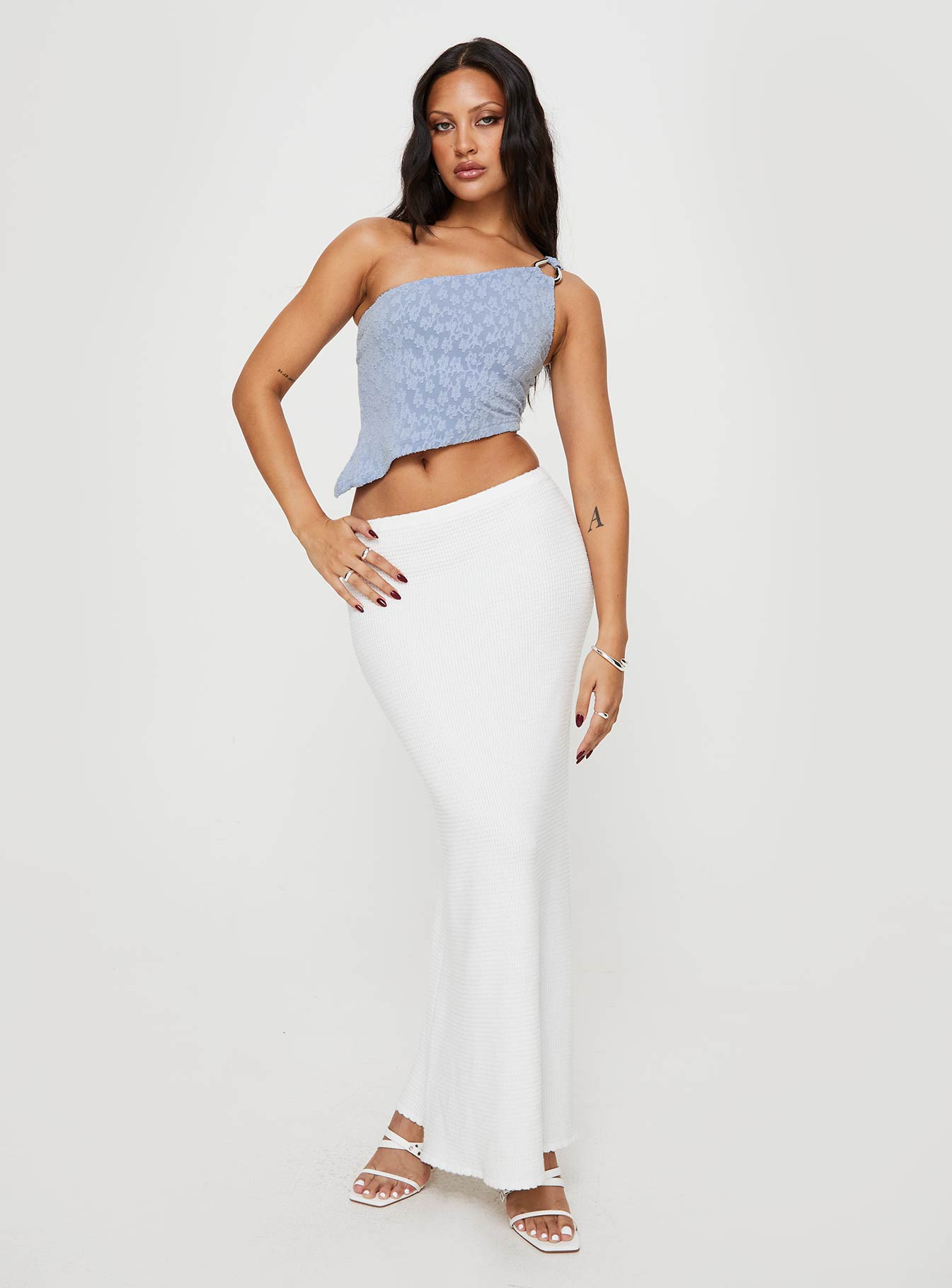 Toomba One Shoulder Top Blue Outlet Marketable