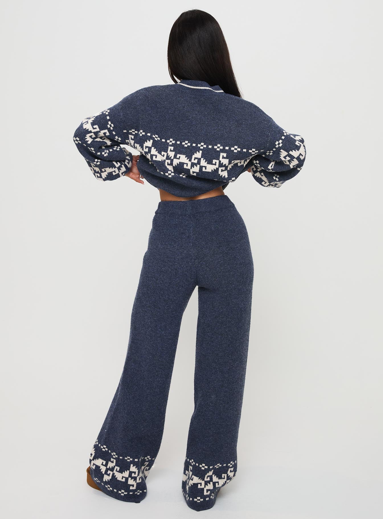 Alpine Knit Pants Navy / Cream Sale How Much