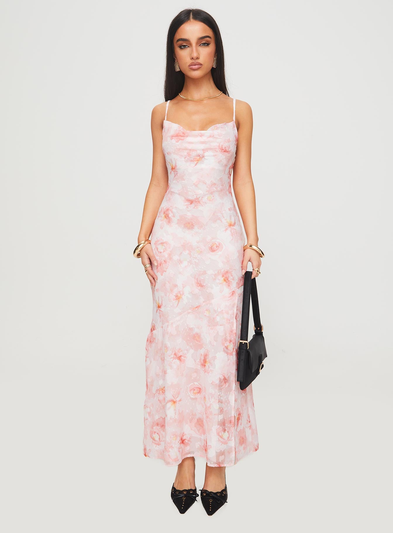 Mafalde Maxi Dress Pink Sale Fake