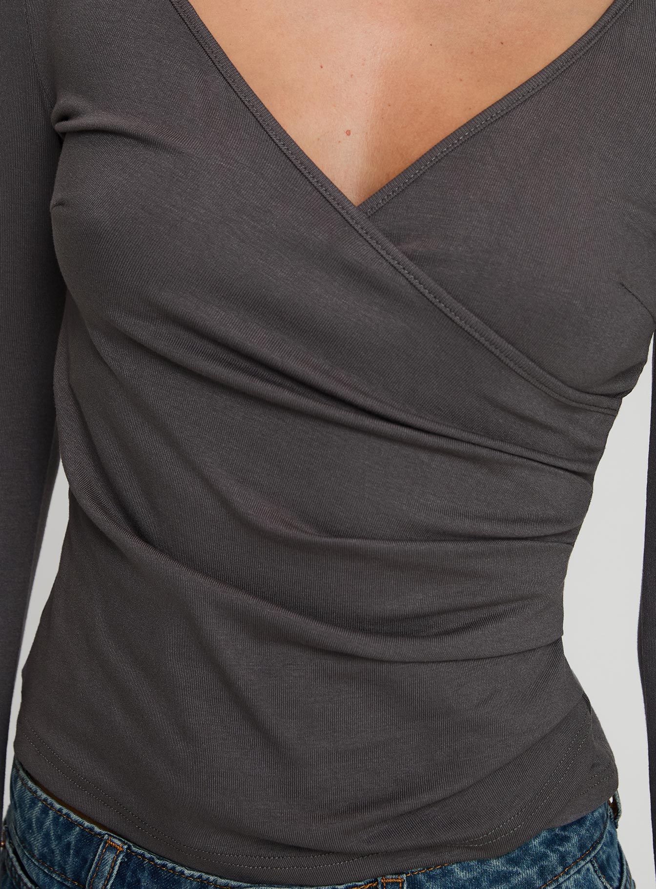 Fosca Long Sleeve Top Grey Discount Many Kinds Of
